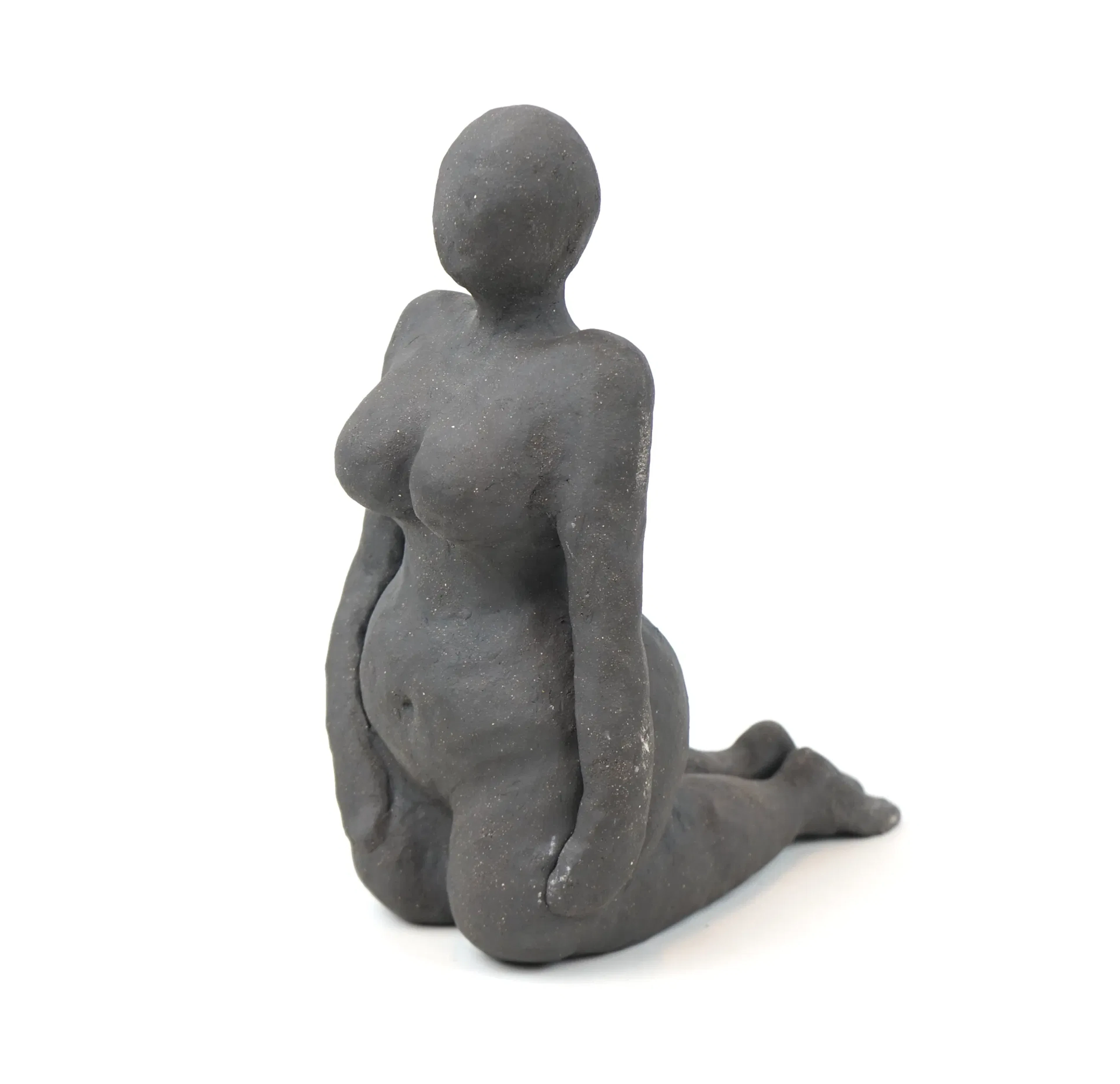 Unidentified artist, sculpture, ceramics, monogram signed.