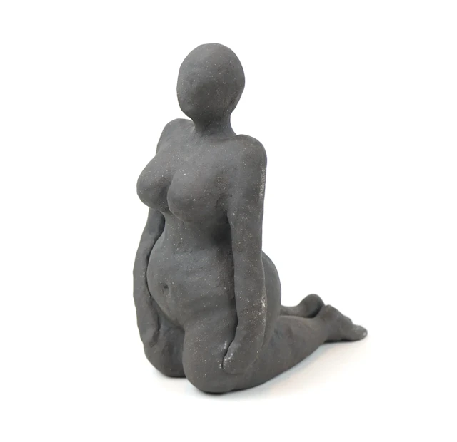 Unidentified artist, sculpture, ceramics, monogram signed.