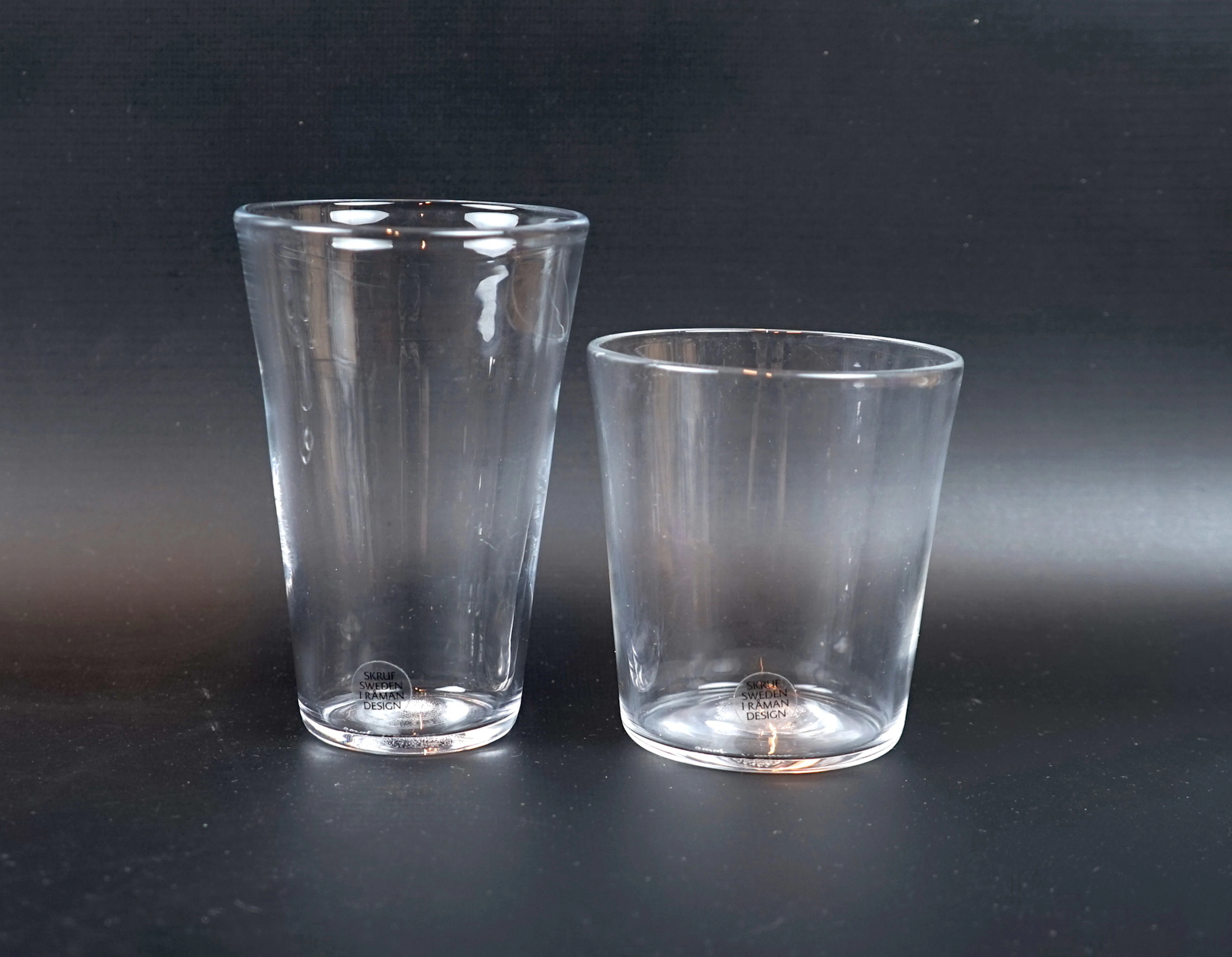 Ingegerd Råman, glas, 6+5 st, "Bellman", Skruf.
