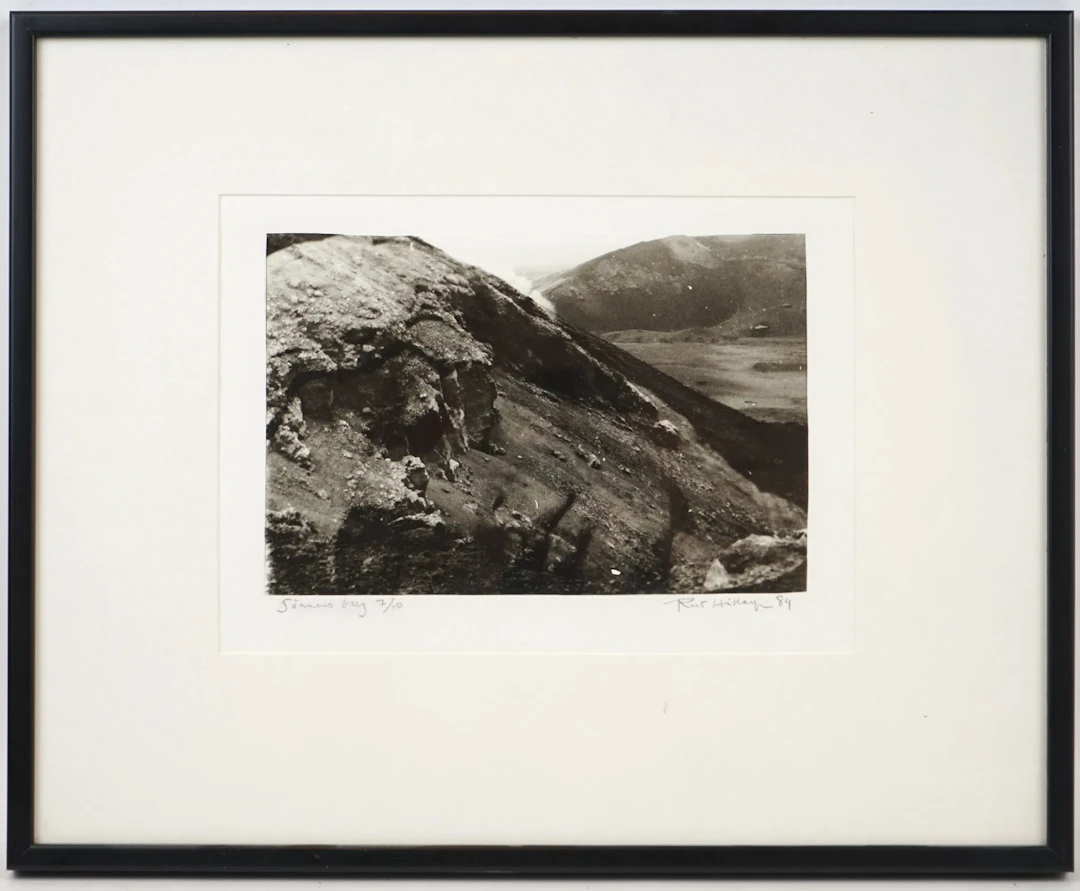 Rut Hillarp, ''The Mountain of Fog'', silver gelatin photograph 7/10, signed, 1984.