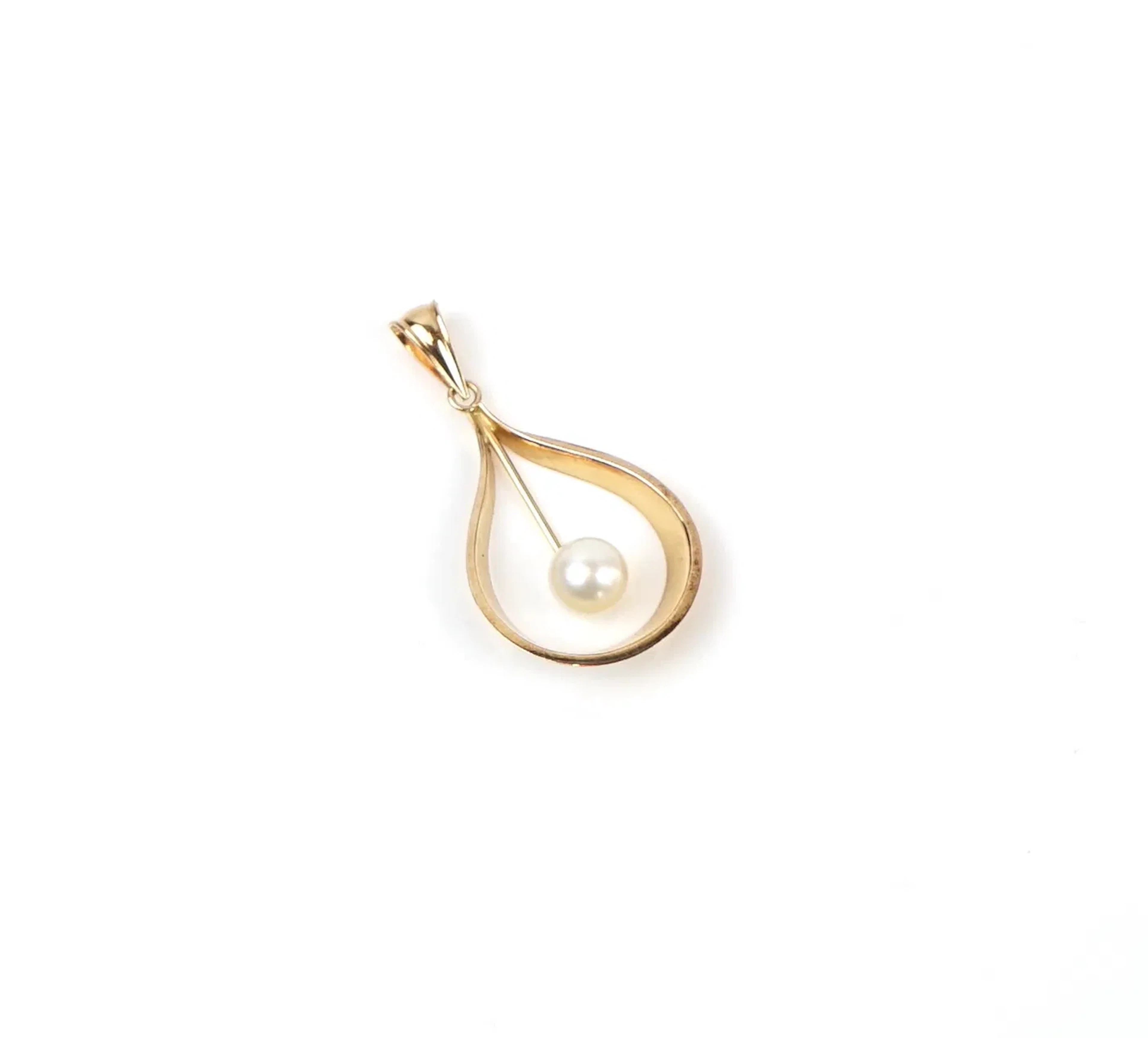 Anhänger mit Perle, 18-Karat Gold.