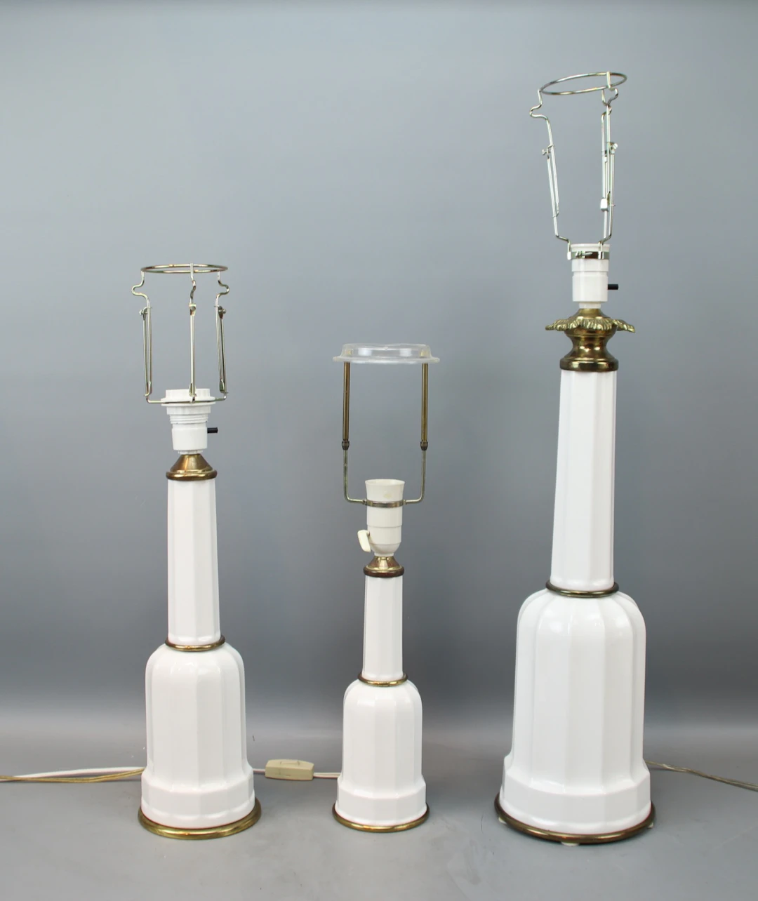 Table lamps. Heiberg model, 3 pcs, porcelain.