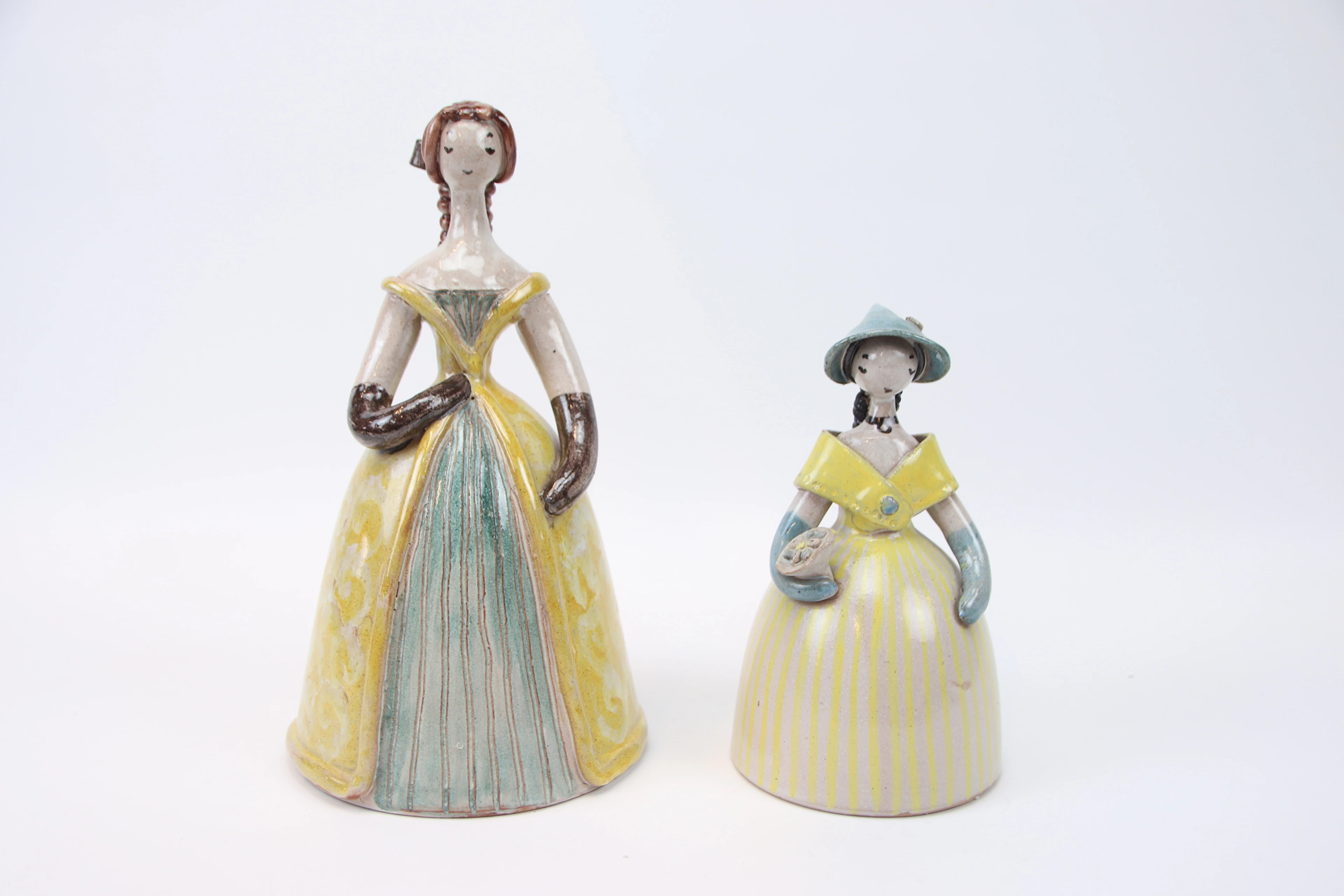 Elsi Borelius, eine zweiteilige Keramikfigur, Jie Gantofta, 1950er/60er Jahre.