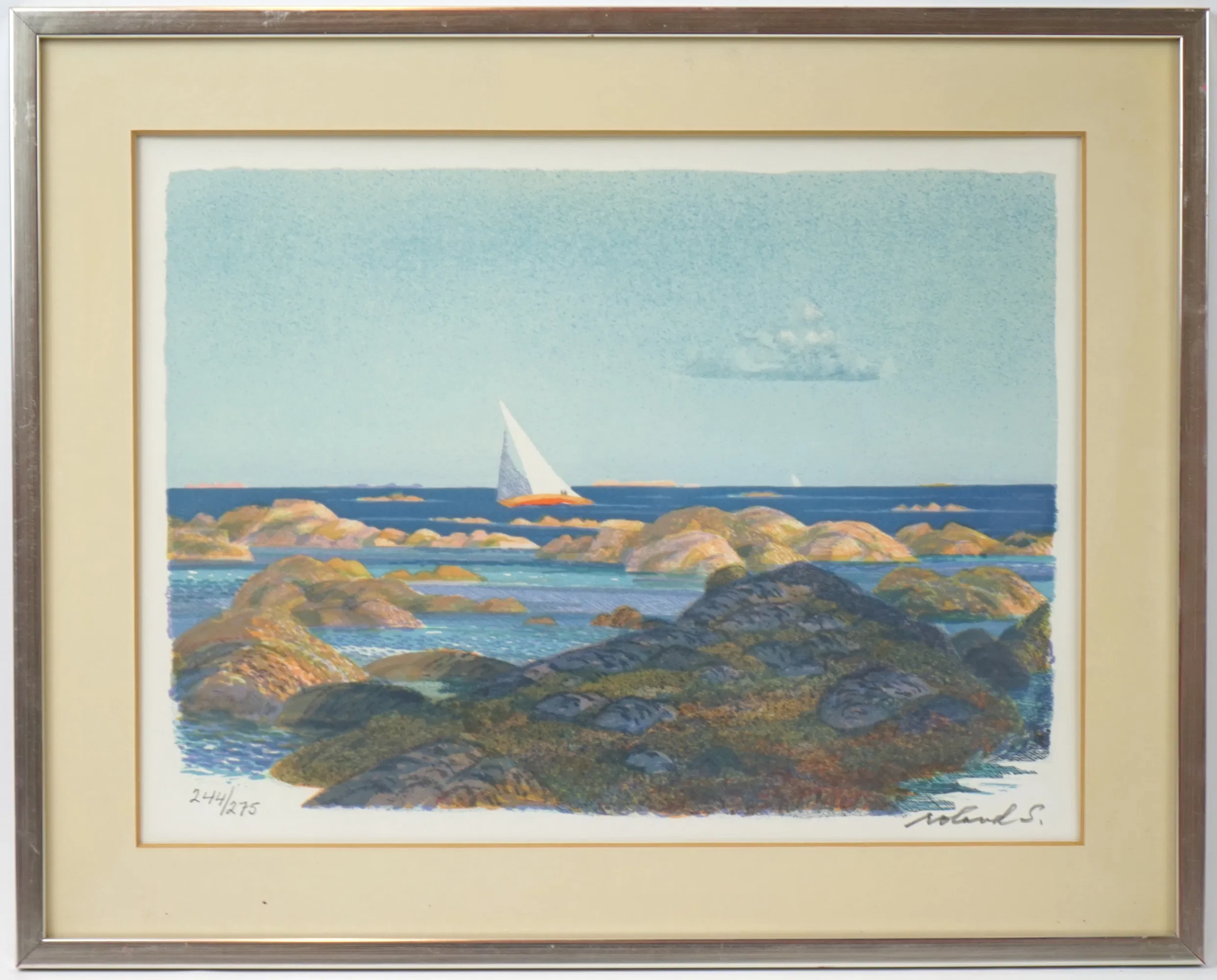 Roland Svensson, lithographie 244/275, signée.