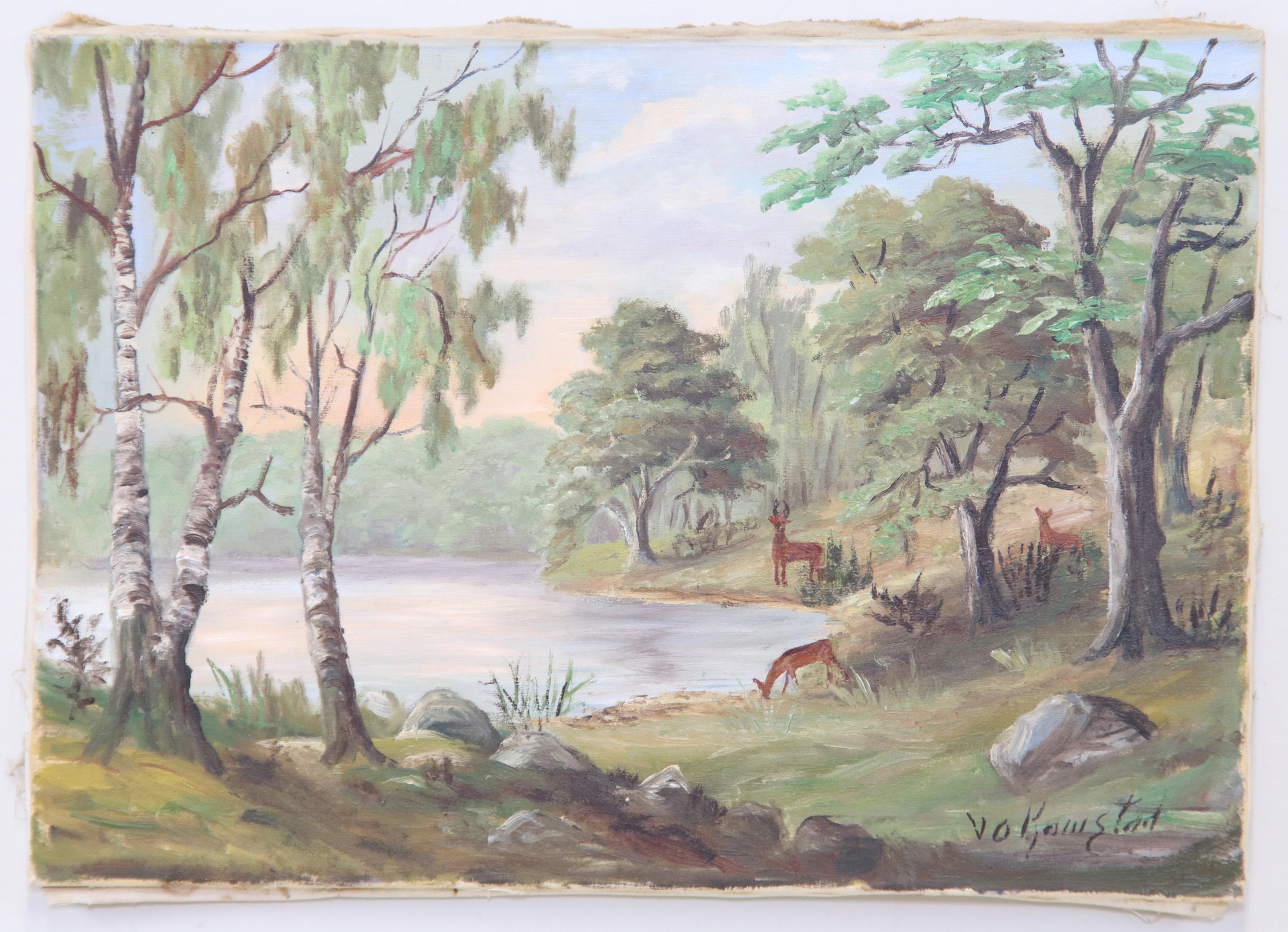 Valerie Olsson Komstad, oil on canvas, signed.