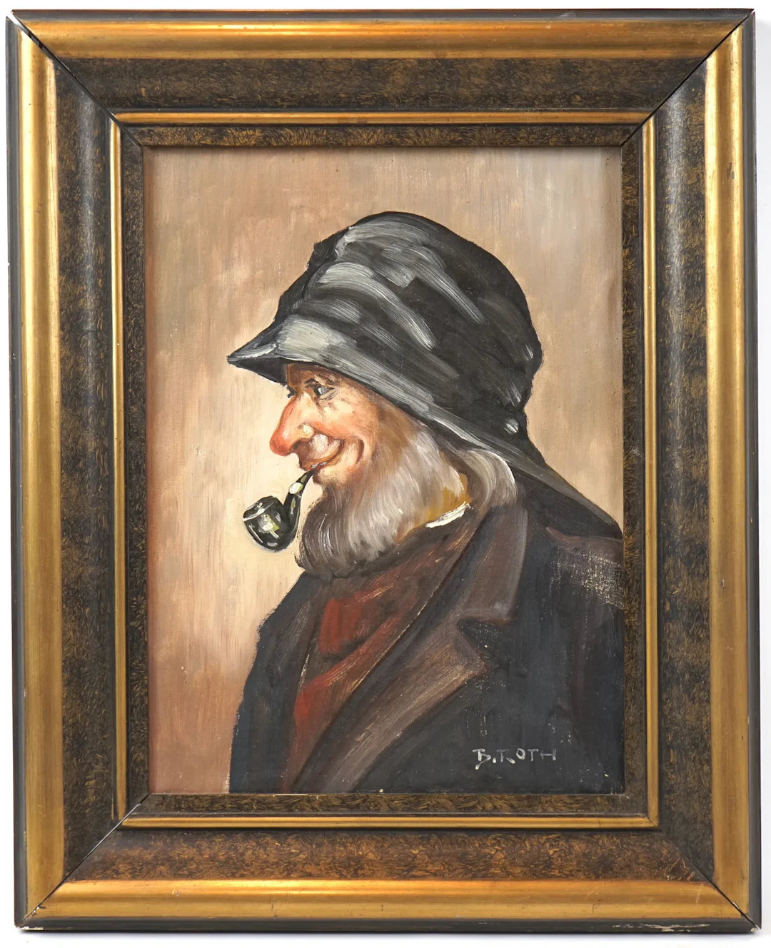 Artista non identificato, olio su tela, firmato B. Roth.