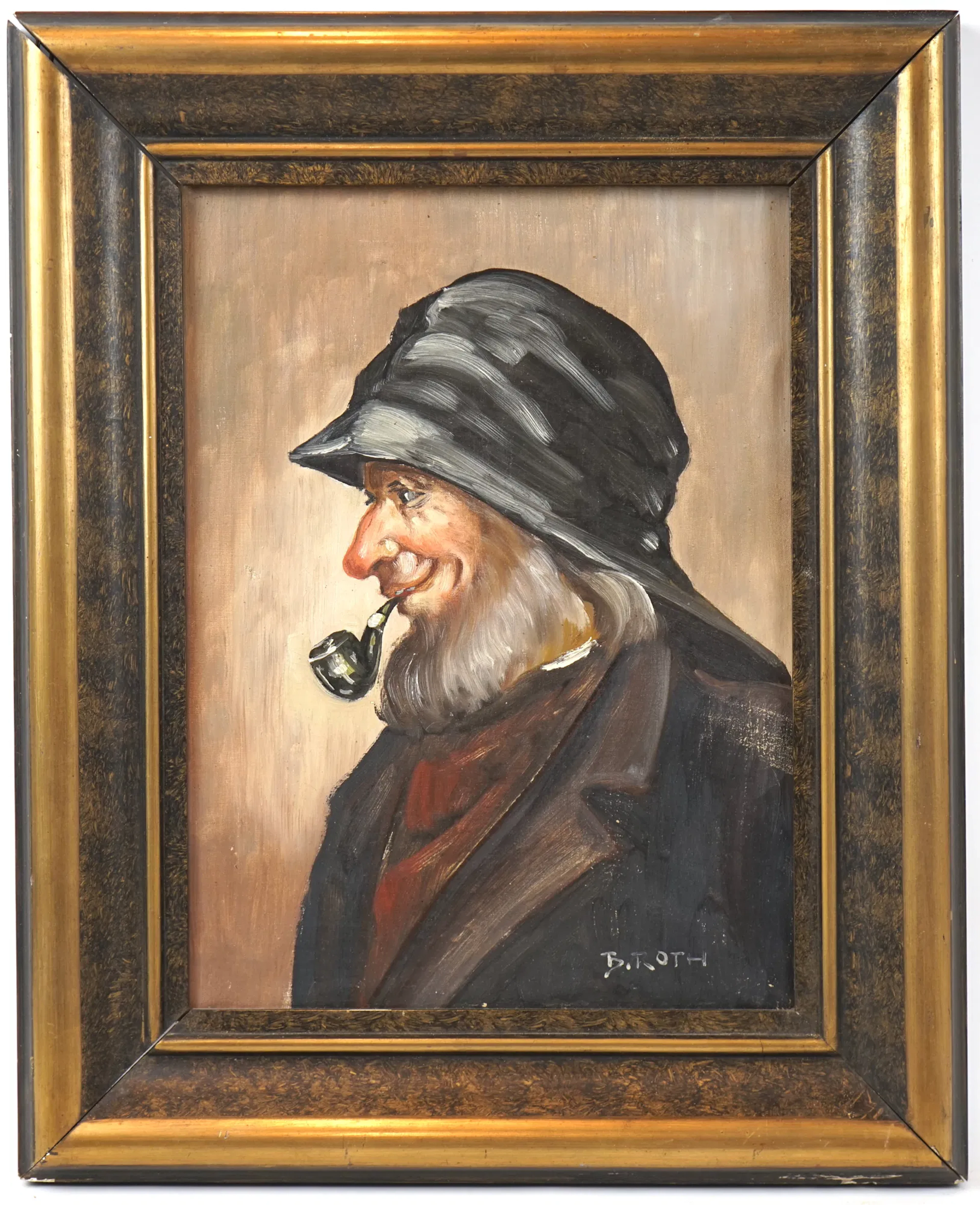 Artista non identificato, olio su tela, firmato B. Roth.