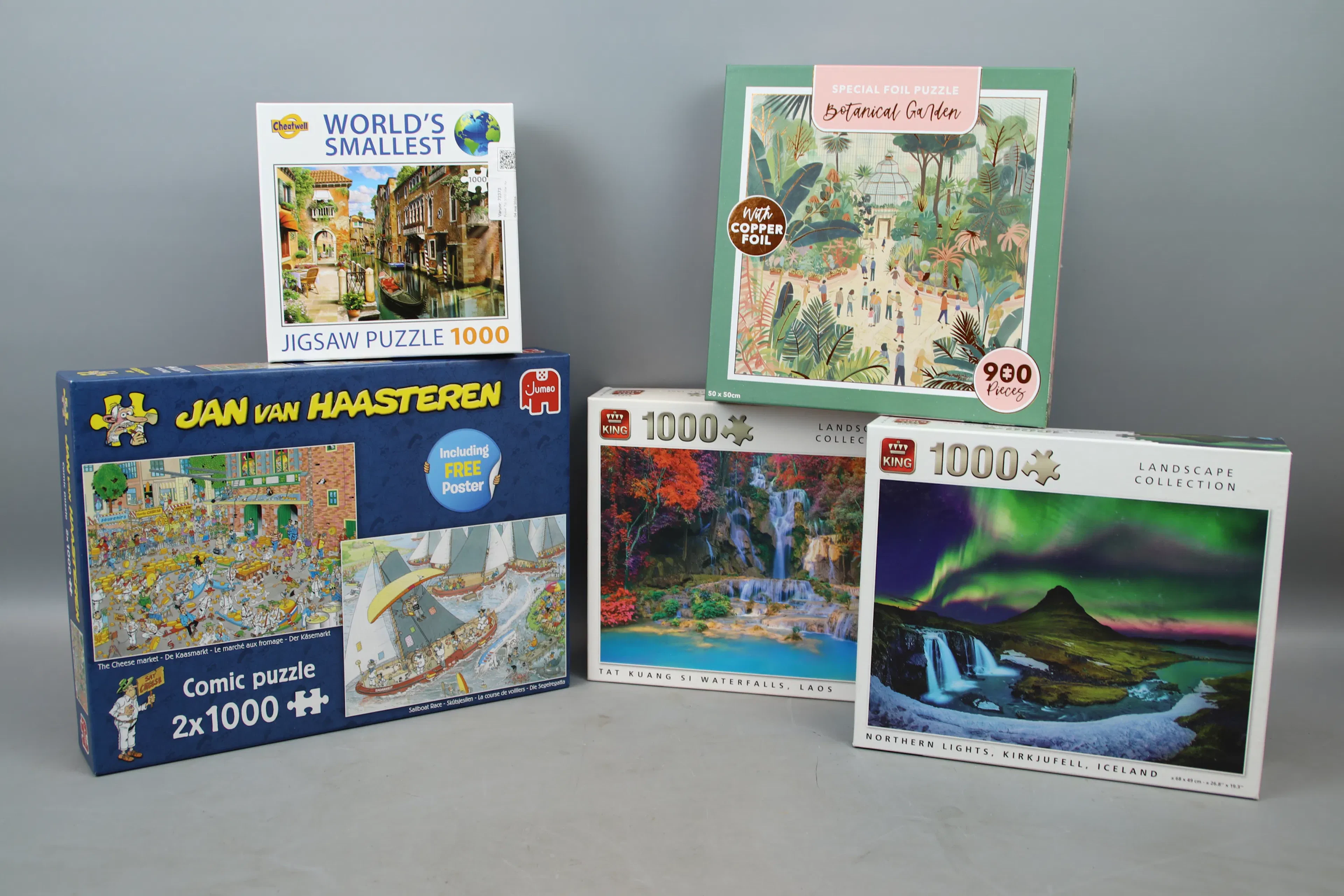 Puzzle, 6 pezzi, tra cui Jan van Haasteren, Jumbo.