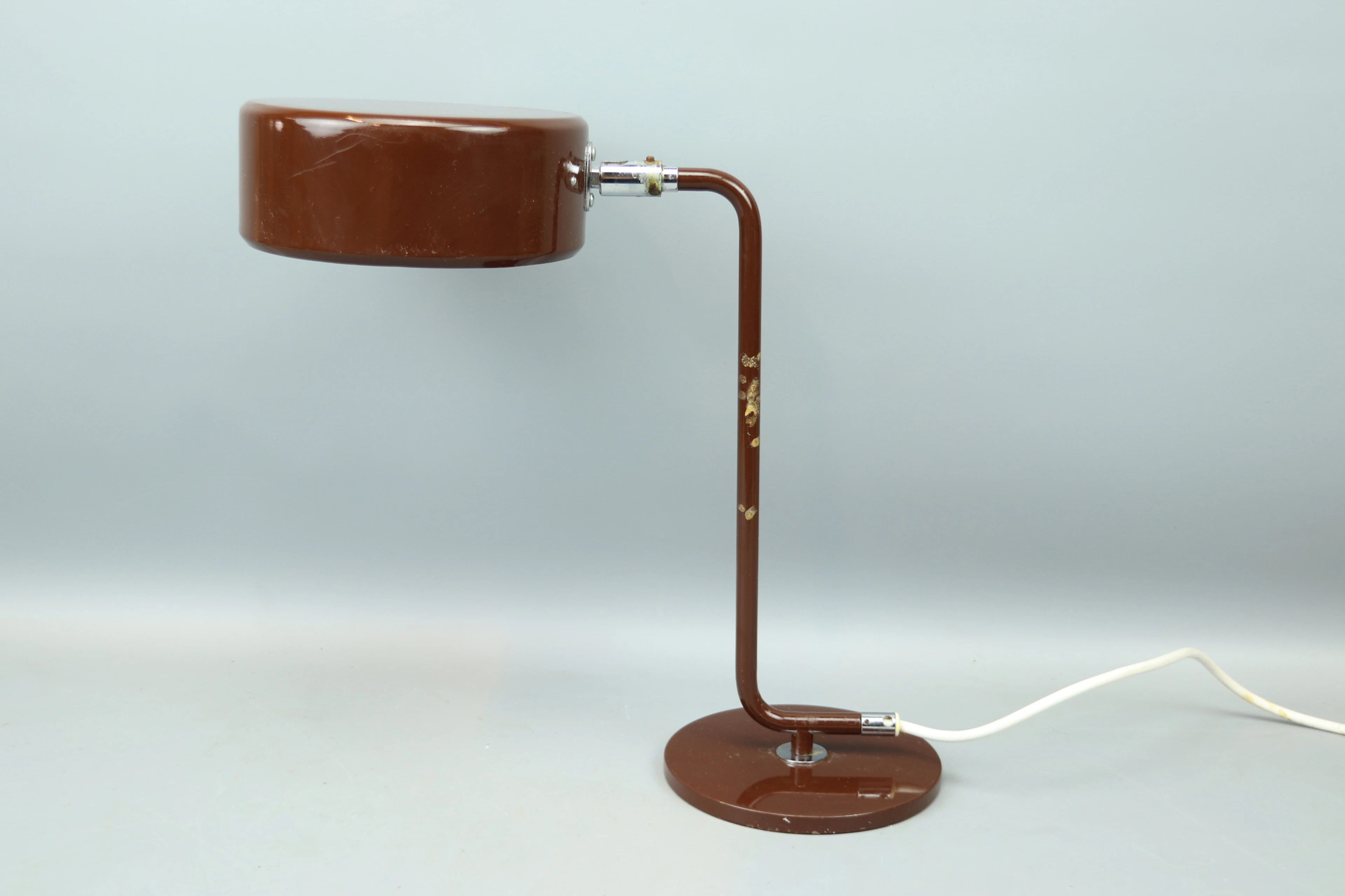Lámpara de mesa, de metal, pantalla ajustable, 2 puntos de luz, "Olympia", Atelje Lyktan.