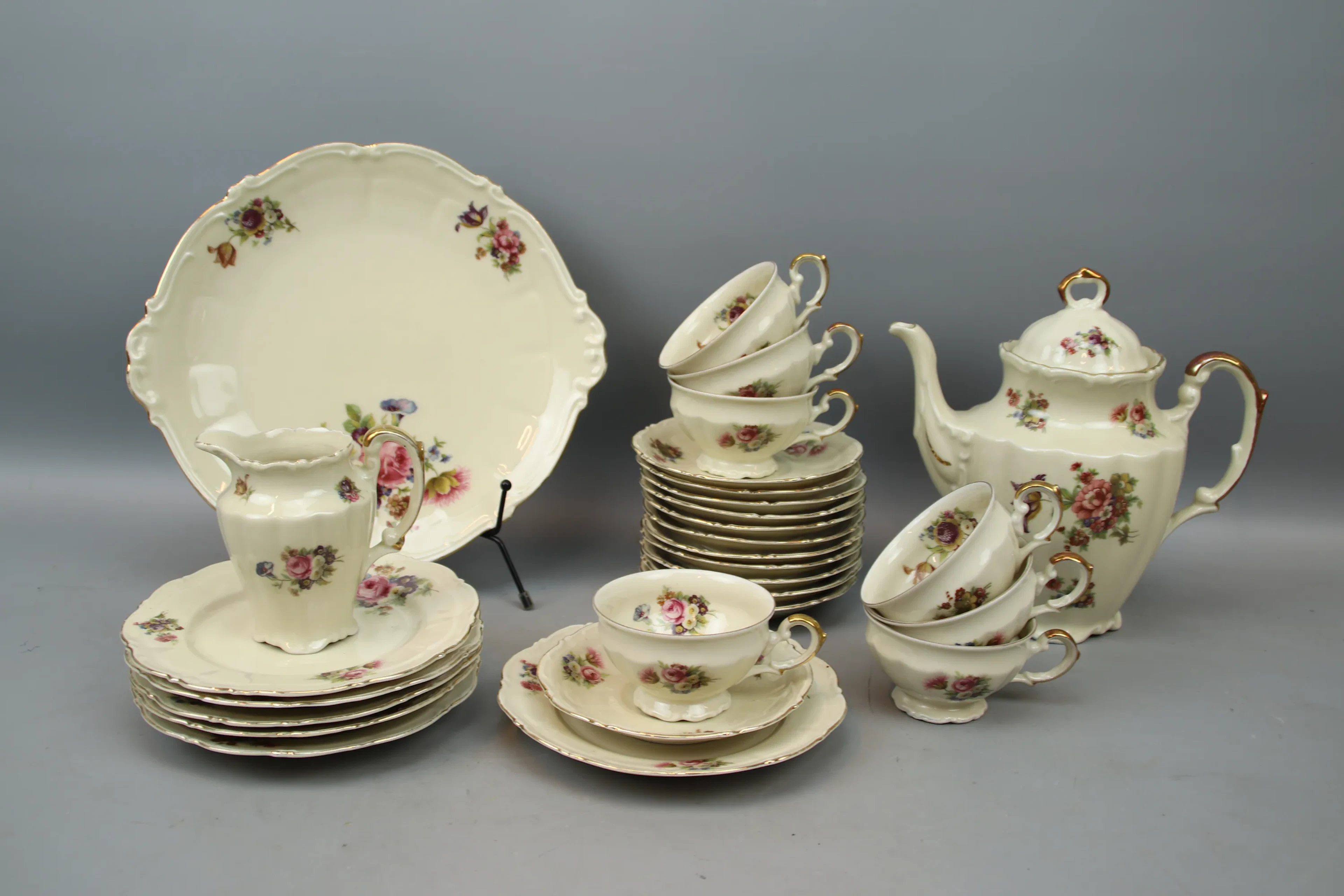 Coffee set, 16 pieces, porcelain, Bavaria, Germany.