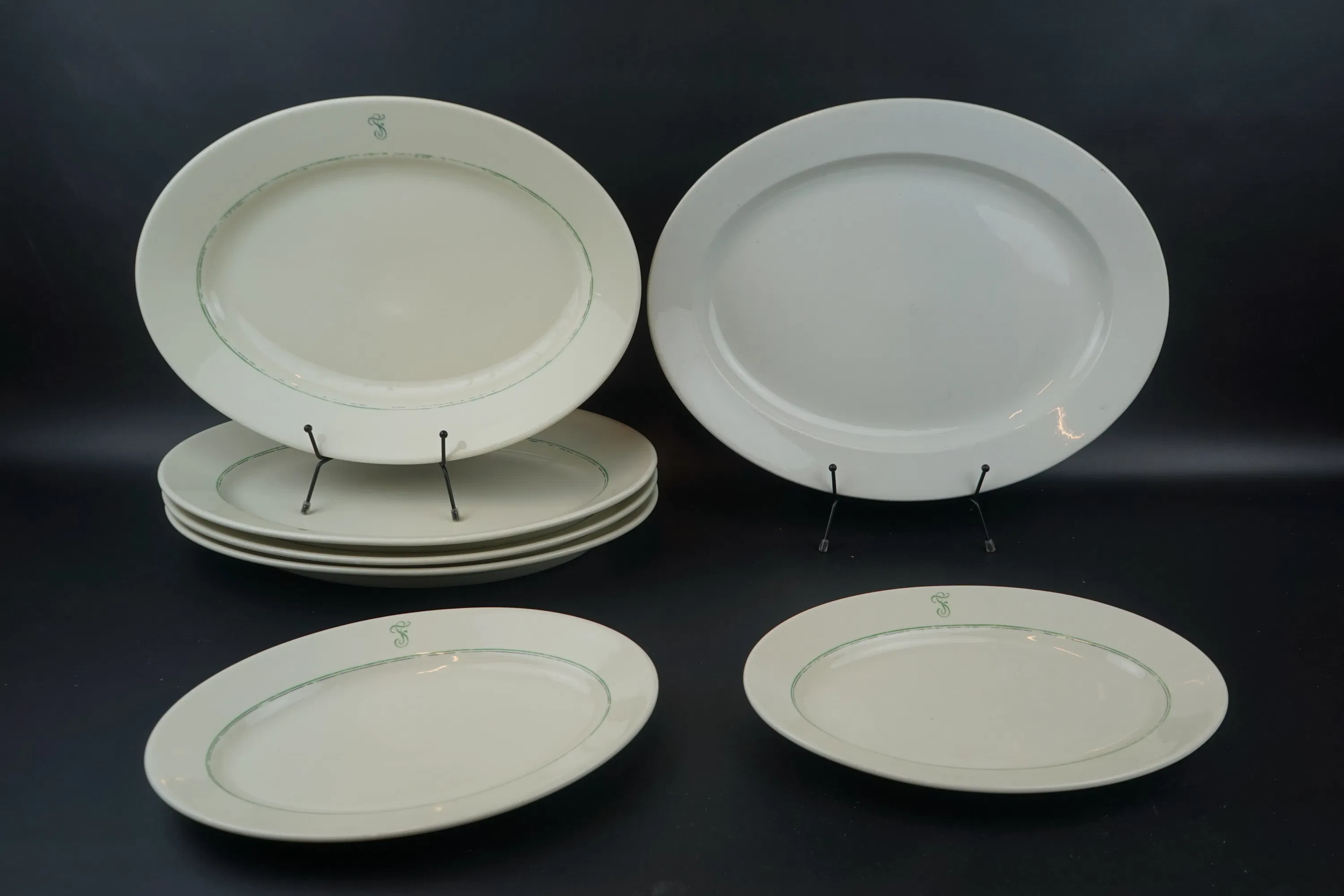 Serving dishes, 7 pcs, porcelain, including ALP Lidköping.
