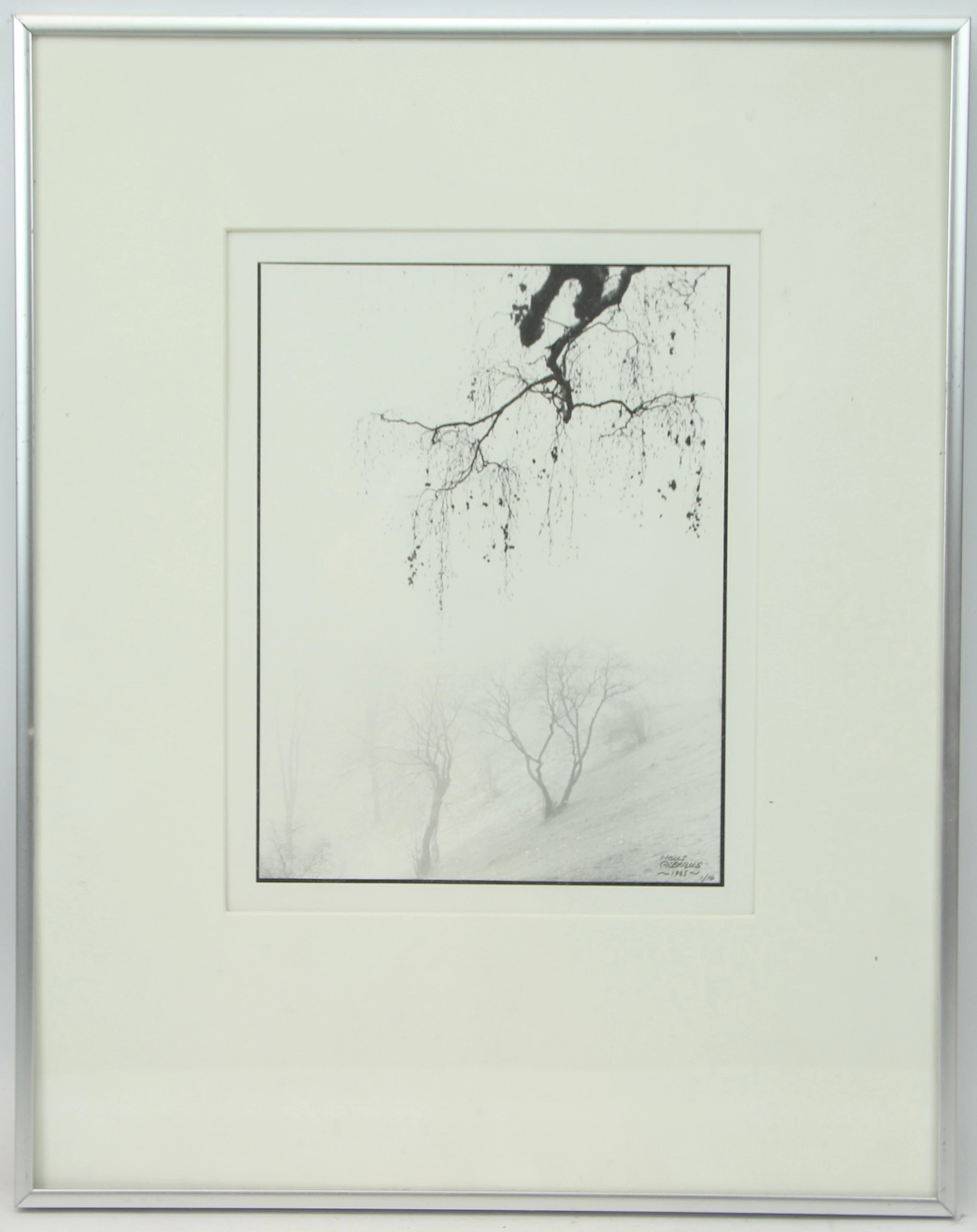 Hans Alenins, foto "Slottbacken, Uppsala" copia fotográfica 1/10, firmada, octubre de 1993.