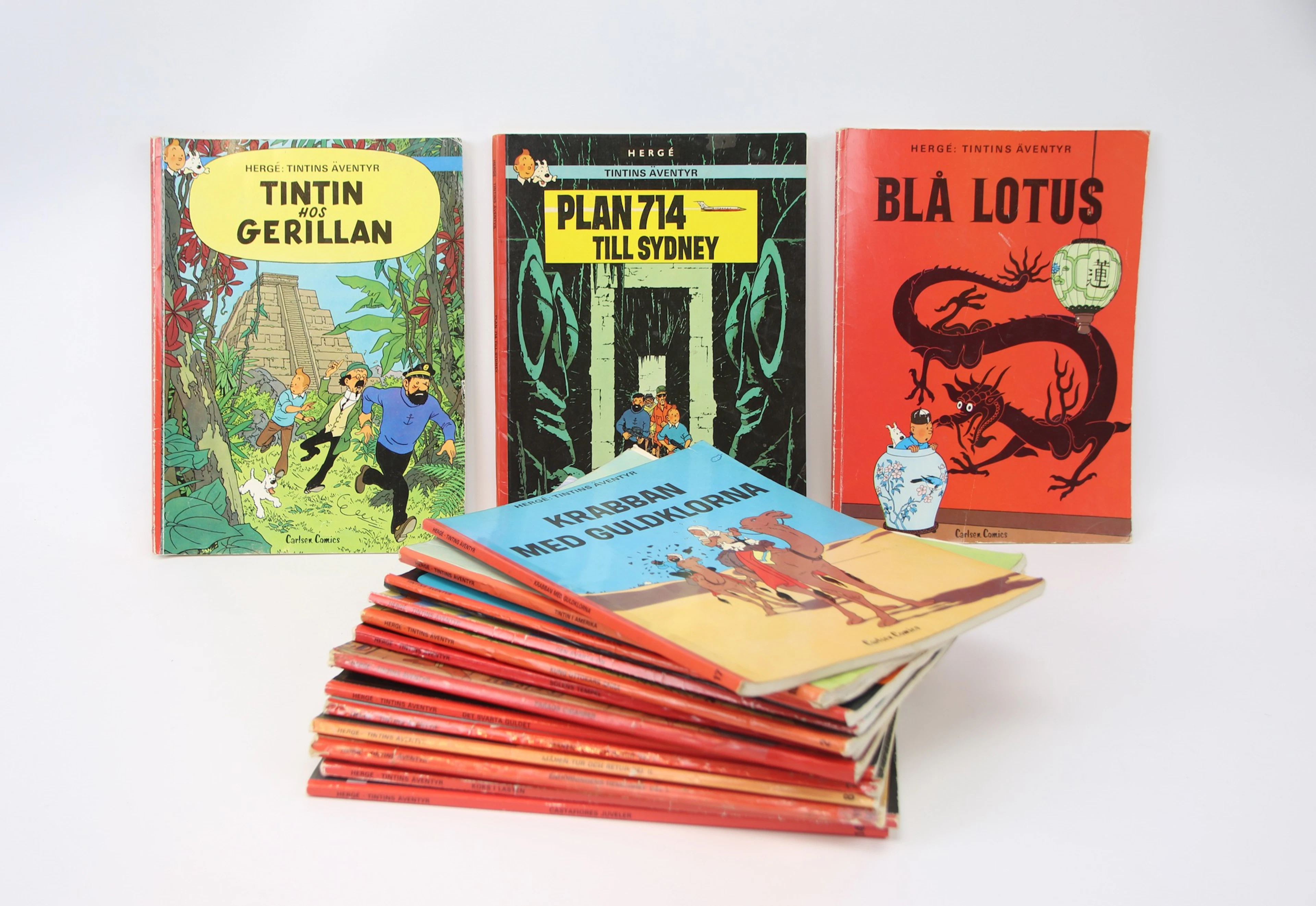 Tintín, cómic, 16 ejemplares, Hergé - Las aventuras de Tintín.