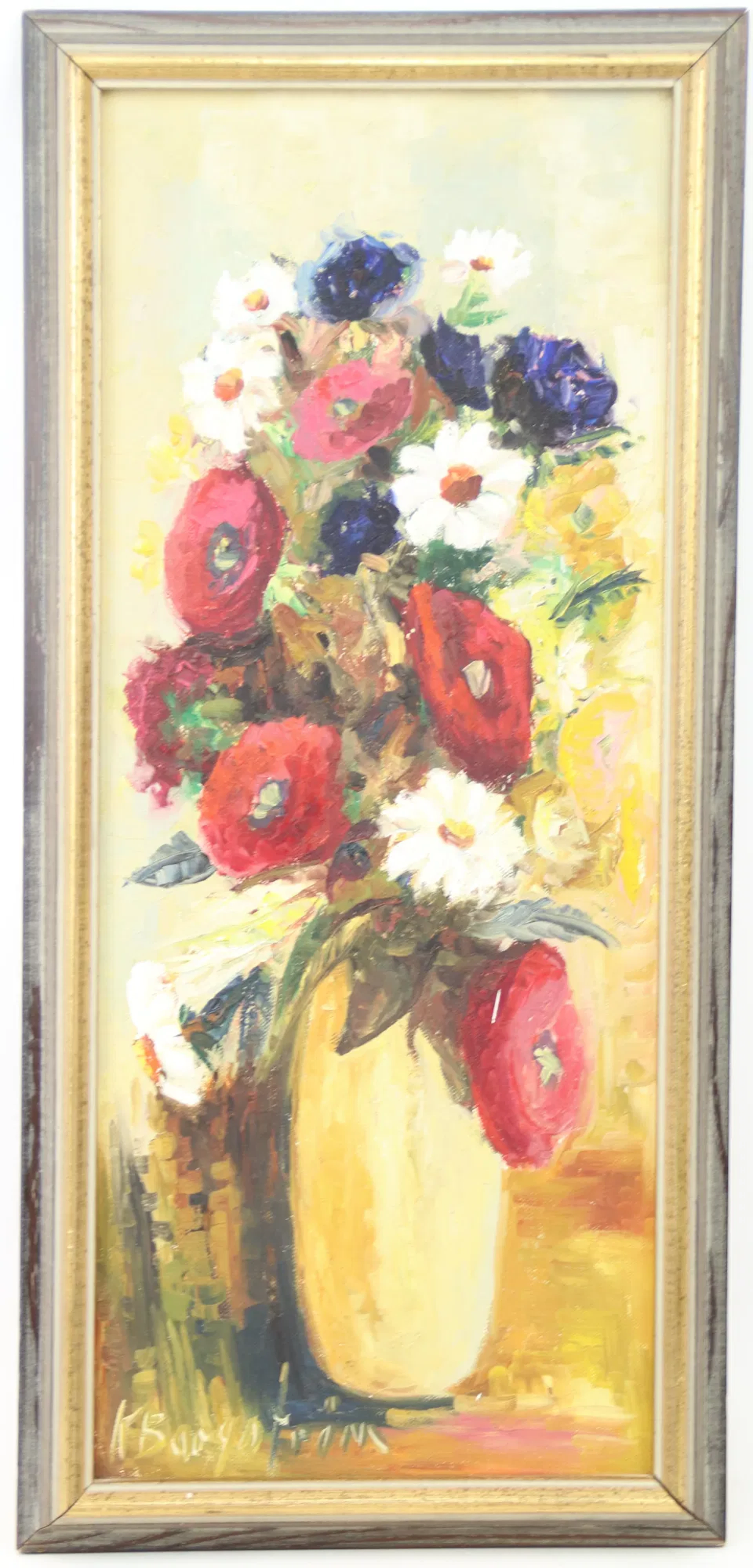 Karin Borgström. Óleo sobre lienzo, firmado.