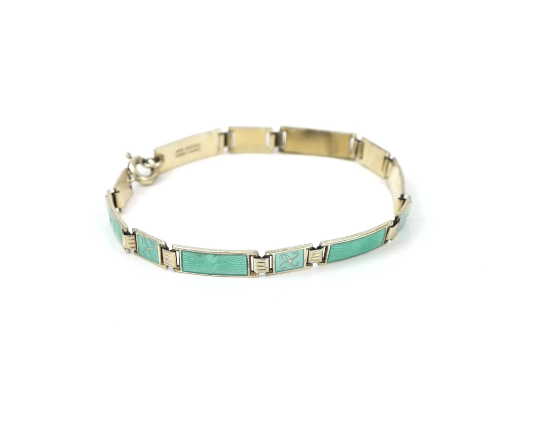 David-Andersen, braccialetto, smalto/argento sterling.