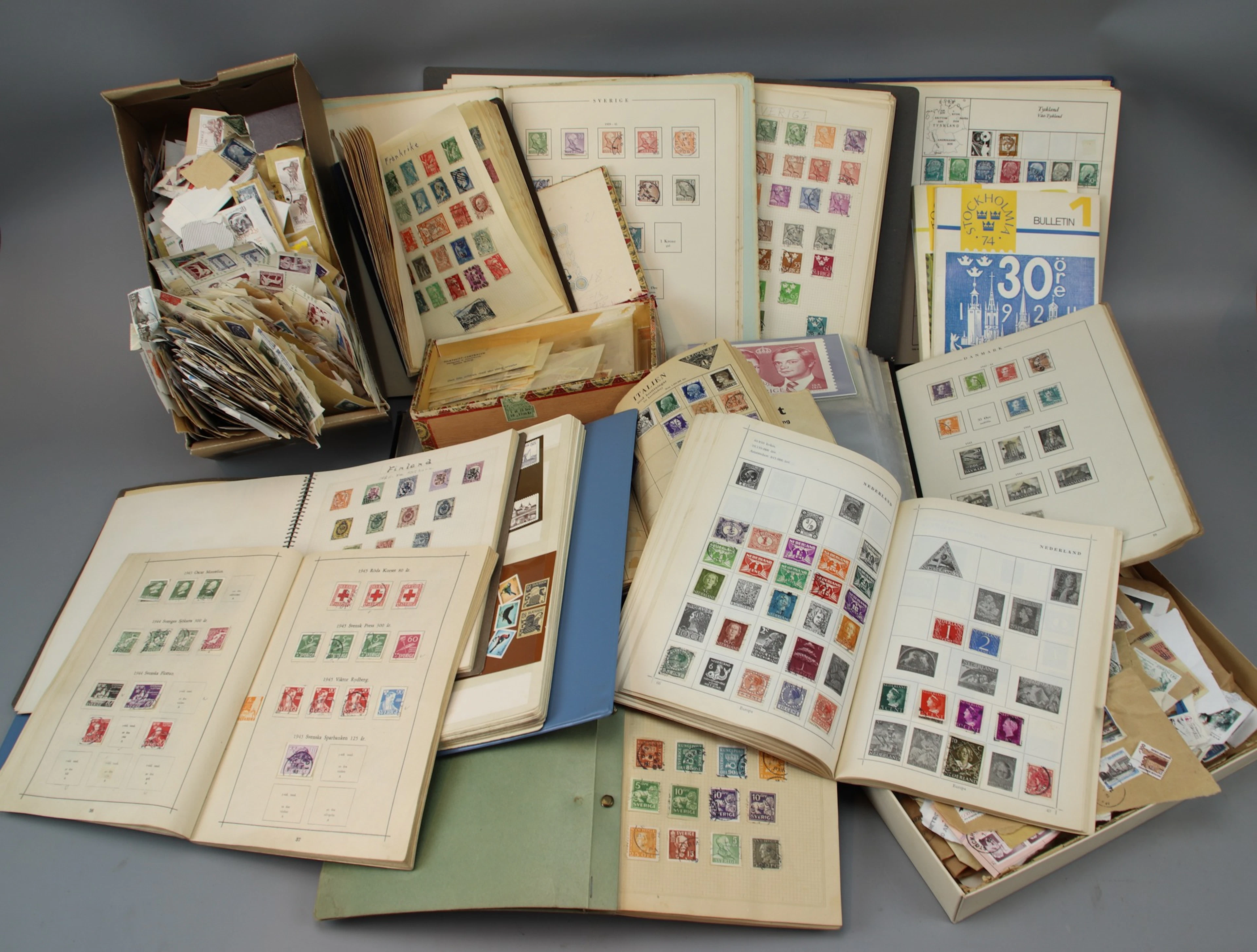 Collezione di francobolli, ecc., molto, paesi diversi.