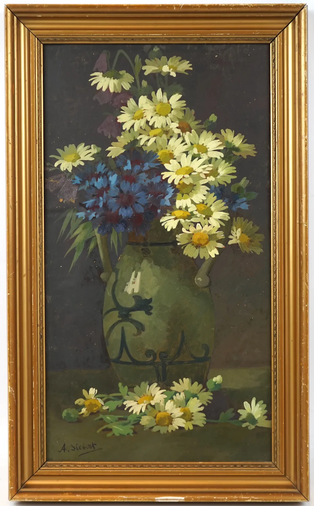 Artista non identificato, olio su tavola, firmato.