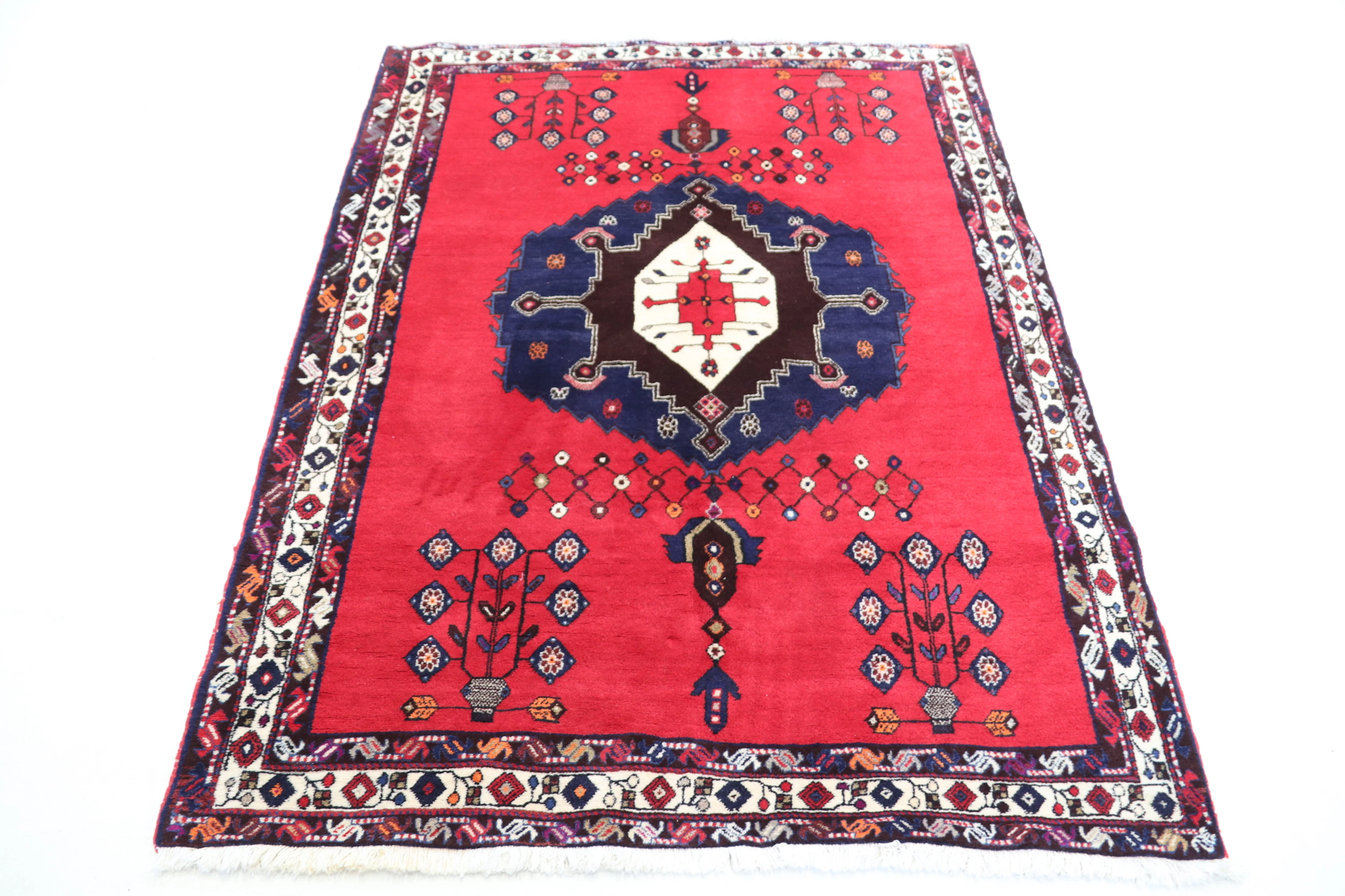 Tapis, Perse, semi-antique, noué à la main, laine.