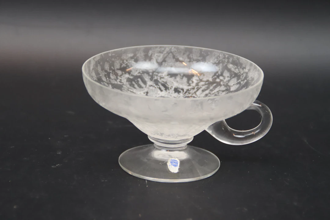 Dessert bowls on foot, 12 pcs, frosted glass, Johansfors.