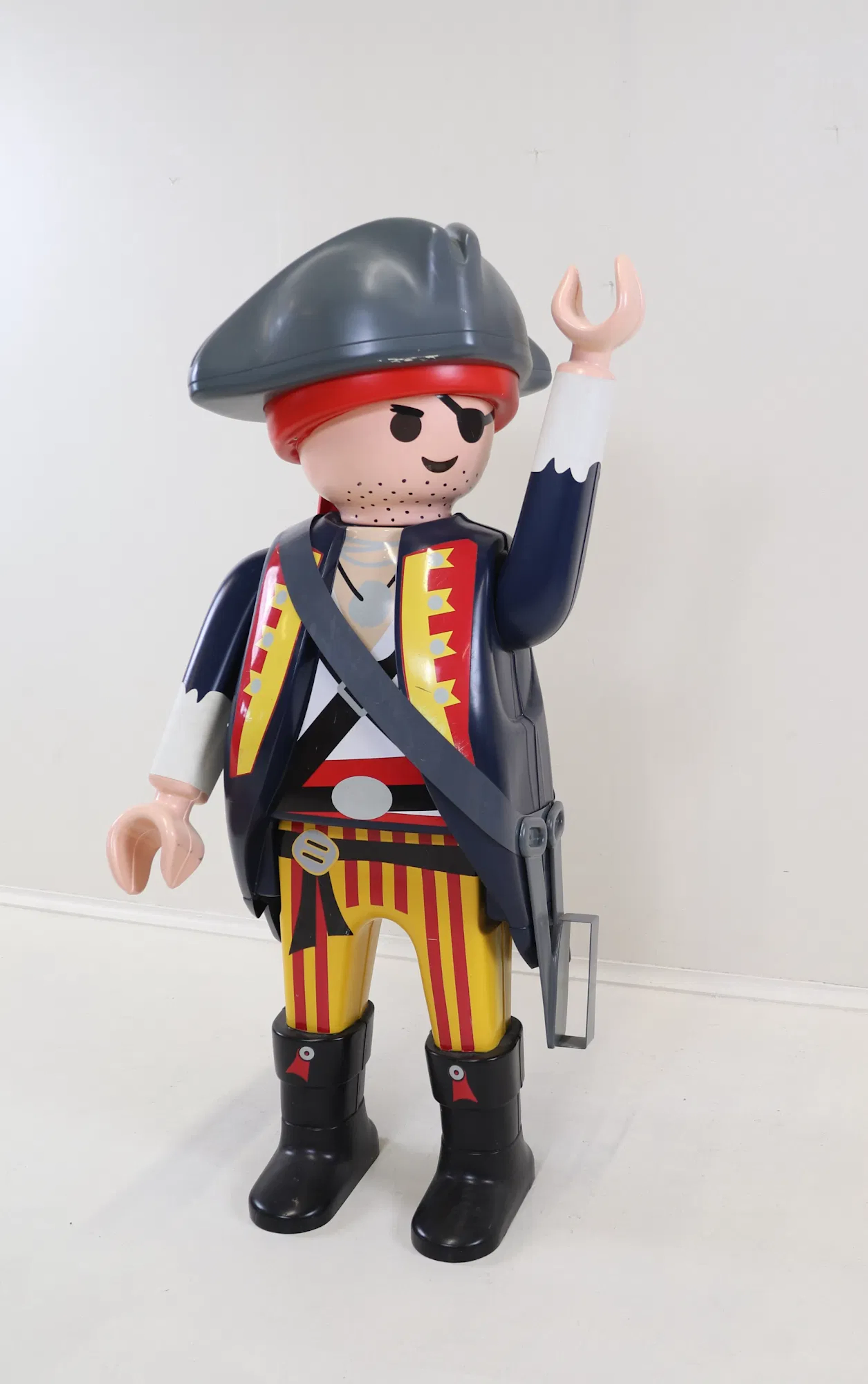 Playmobil, advertising sculpture, pirate, moulded plastic.