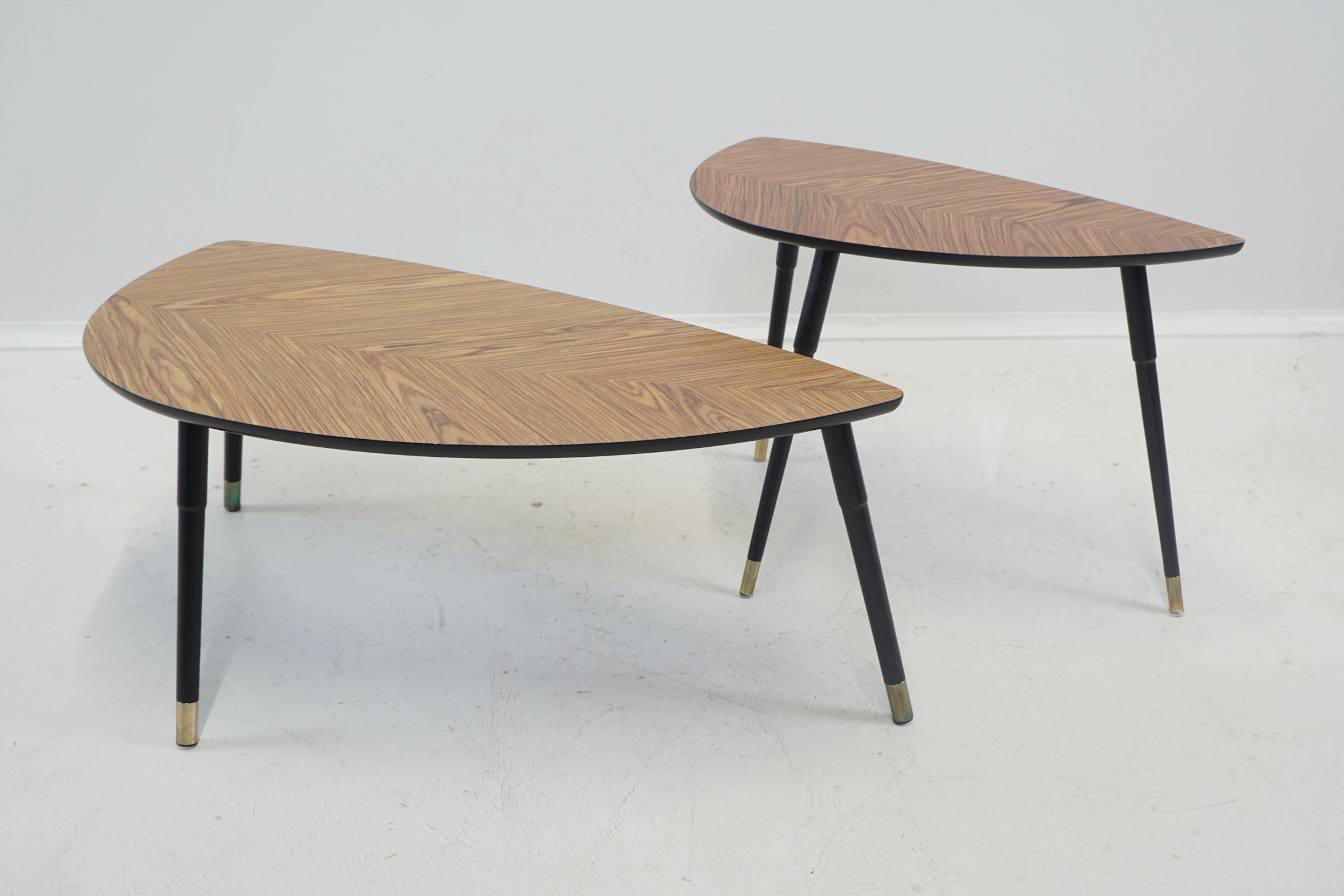Coffee table, 2 pcs, wood/metal, "Lövbacken", Ikea.
