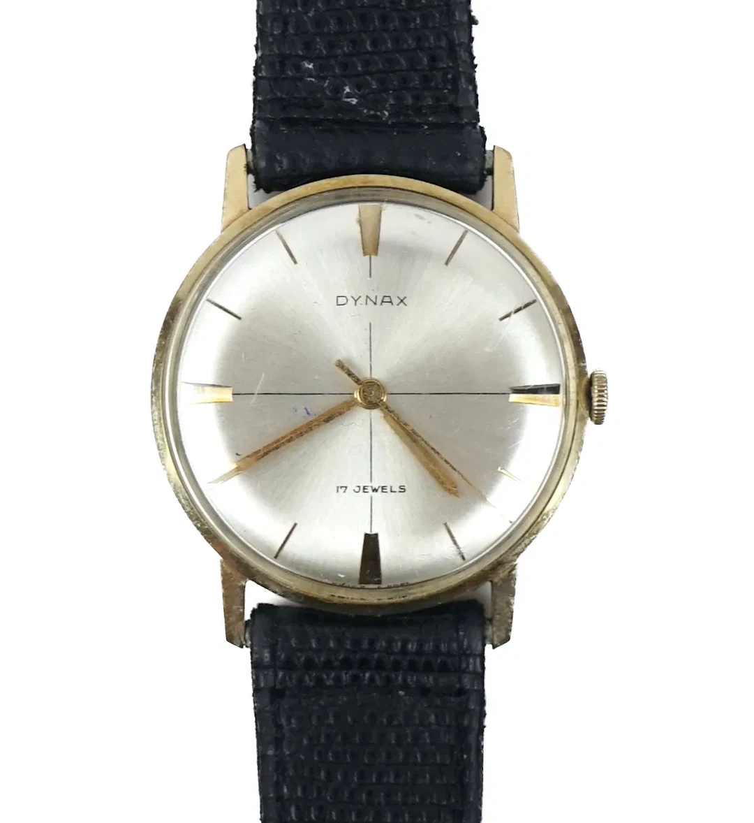 Dynax, wristwatch, gold 14K, manual, 1950s/60s.