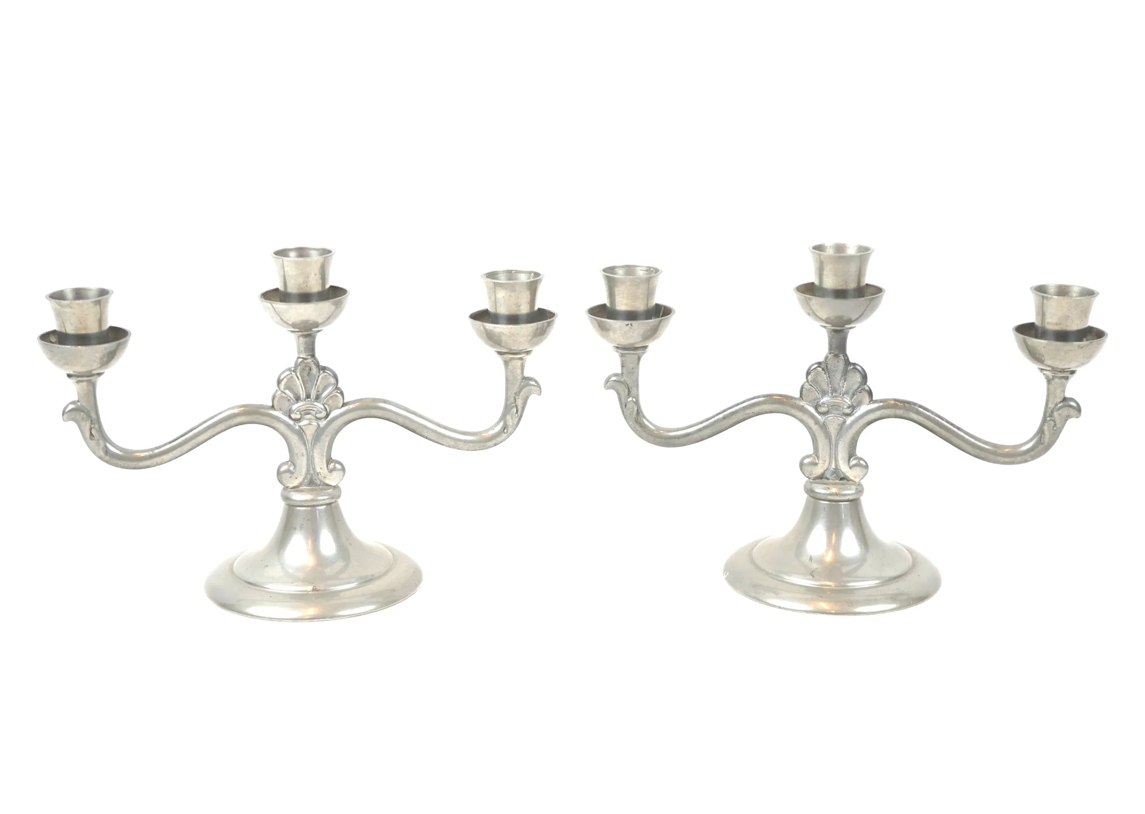 Candelabros, un par, Ystad Tenn.