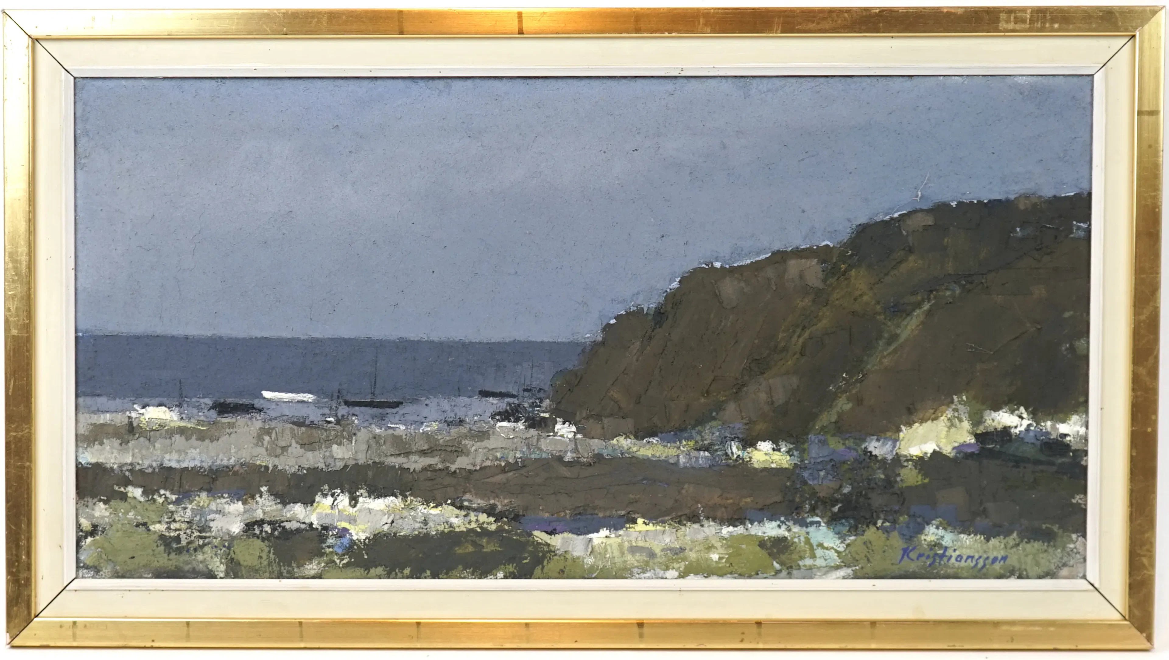 Kjell Erik Kristiansson, óleo sobre lienzo, firmado.