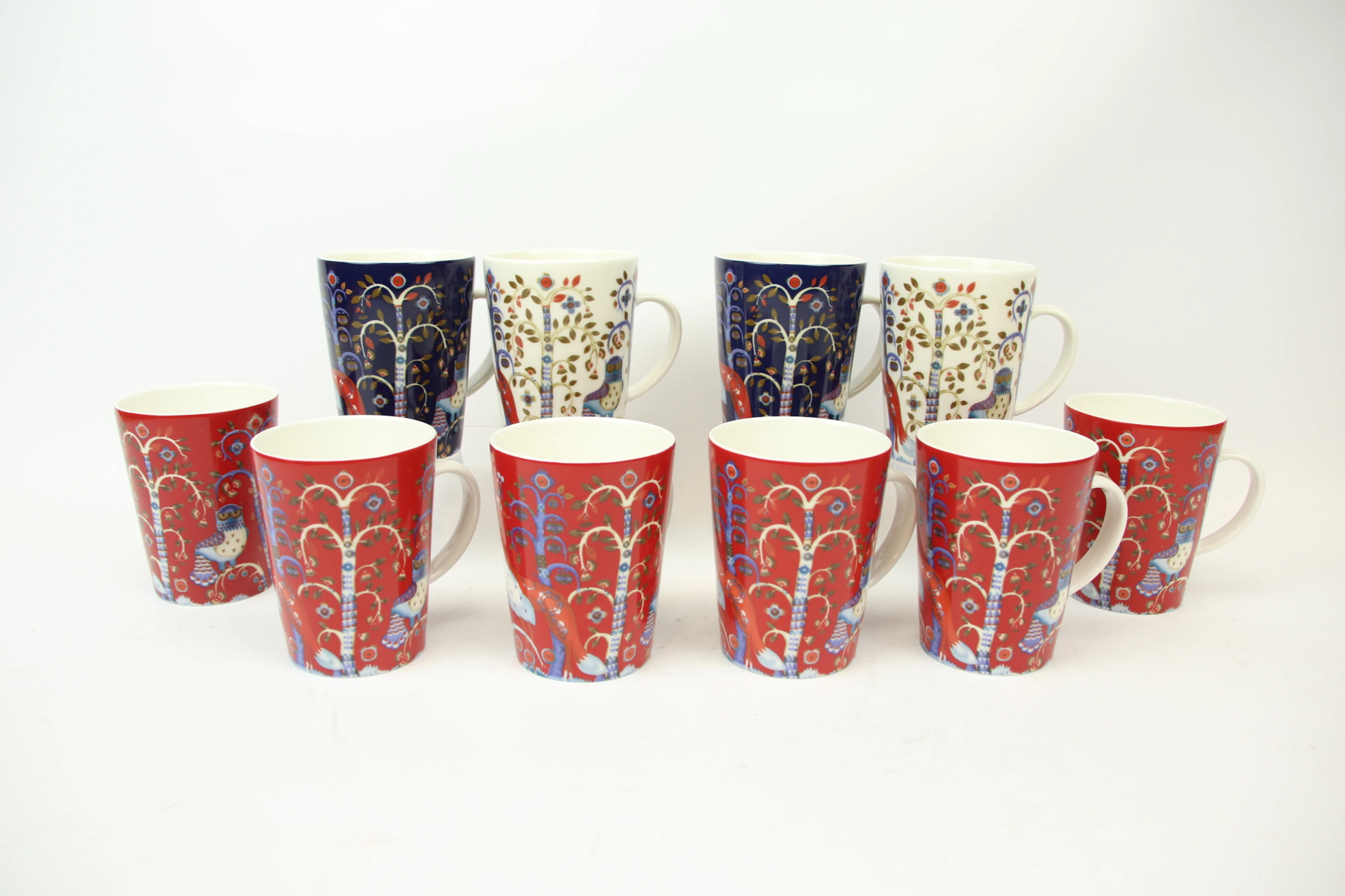 Klaus Haapaniemi, muggar, 10 st, porslin, "Taika", Iittala.