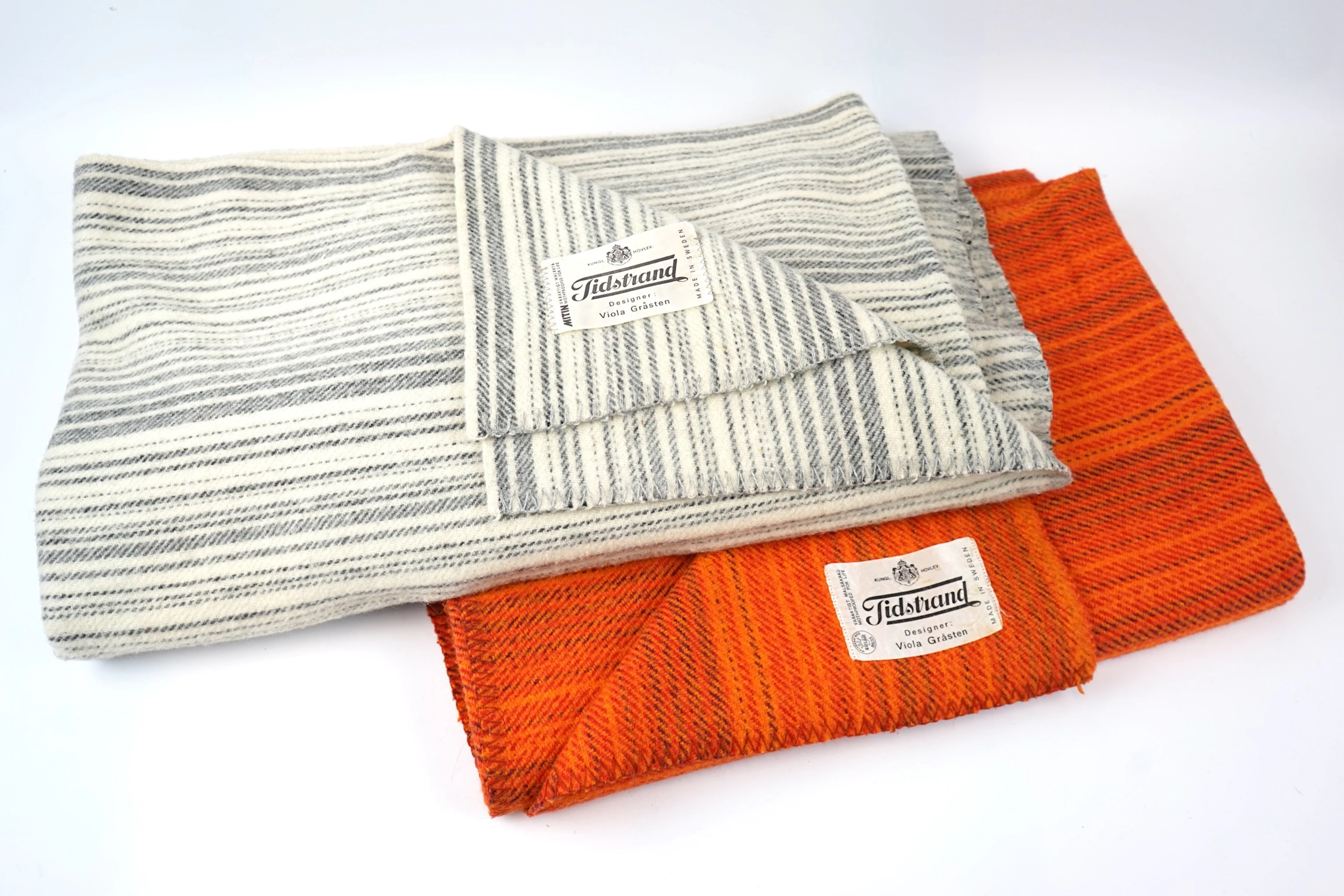 Viola Gråsten, 2 woollen throws, Tidstrand.