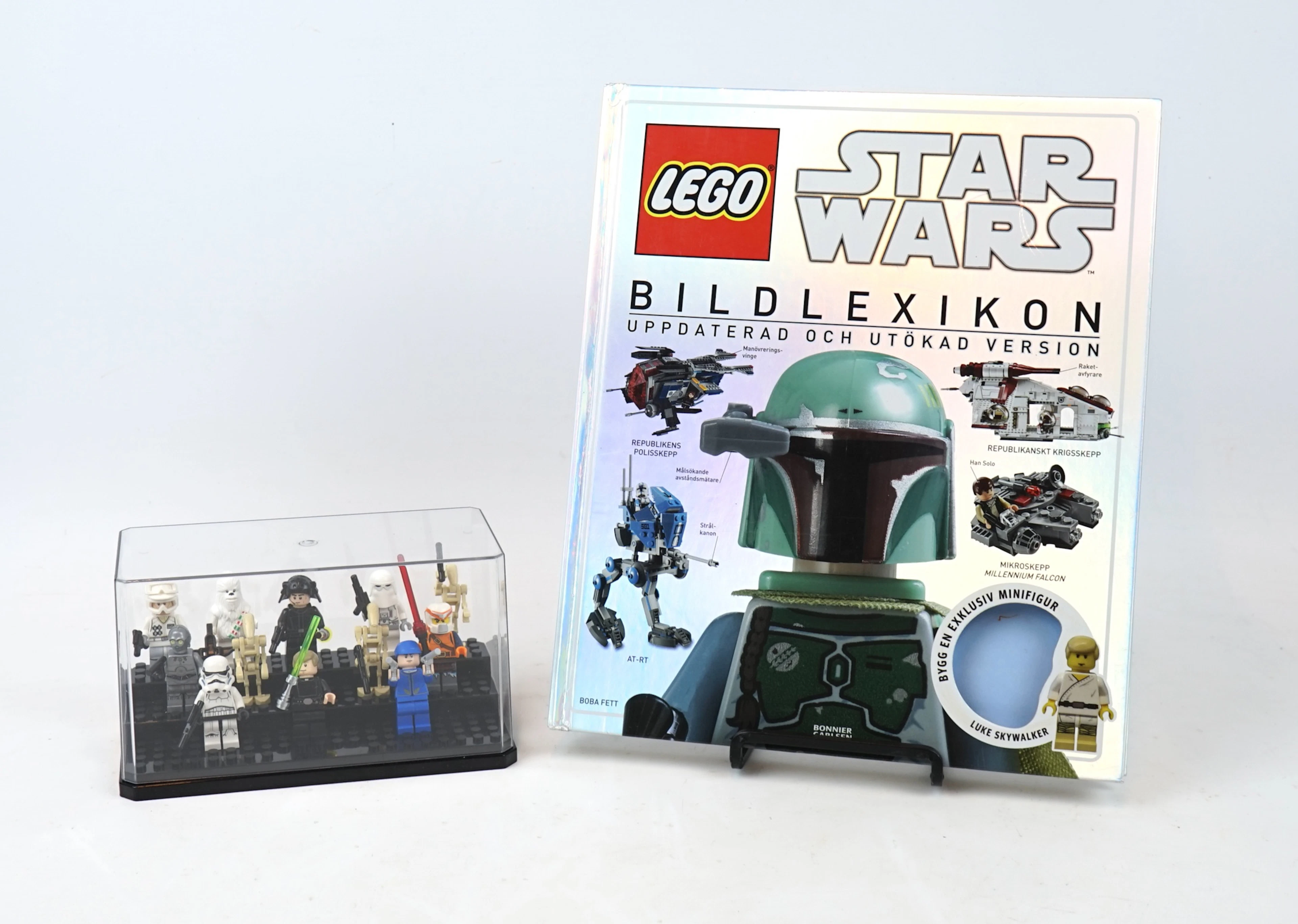 Minifiguras de Lego de Star Wars y el Diccionario de Imágenes de Star Wars de 13 piezas.