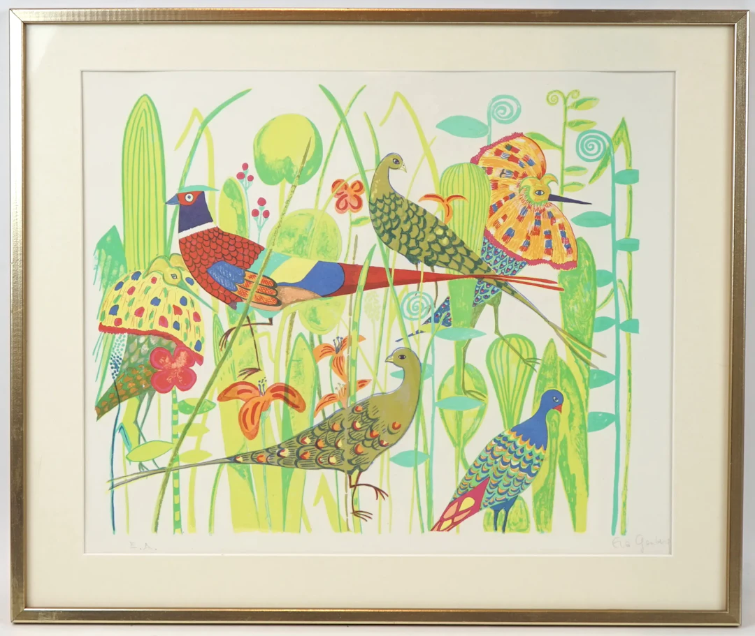 Eva Genberg, Lithografie EA, unterschrieben.