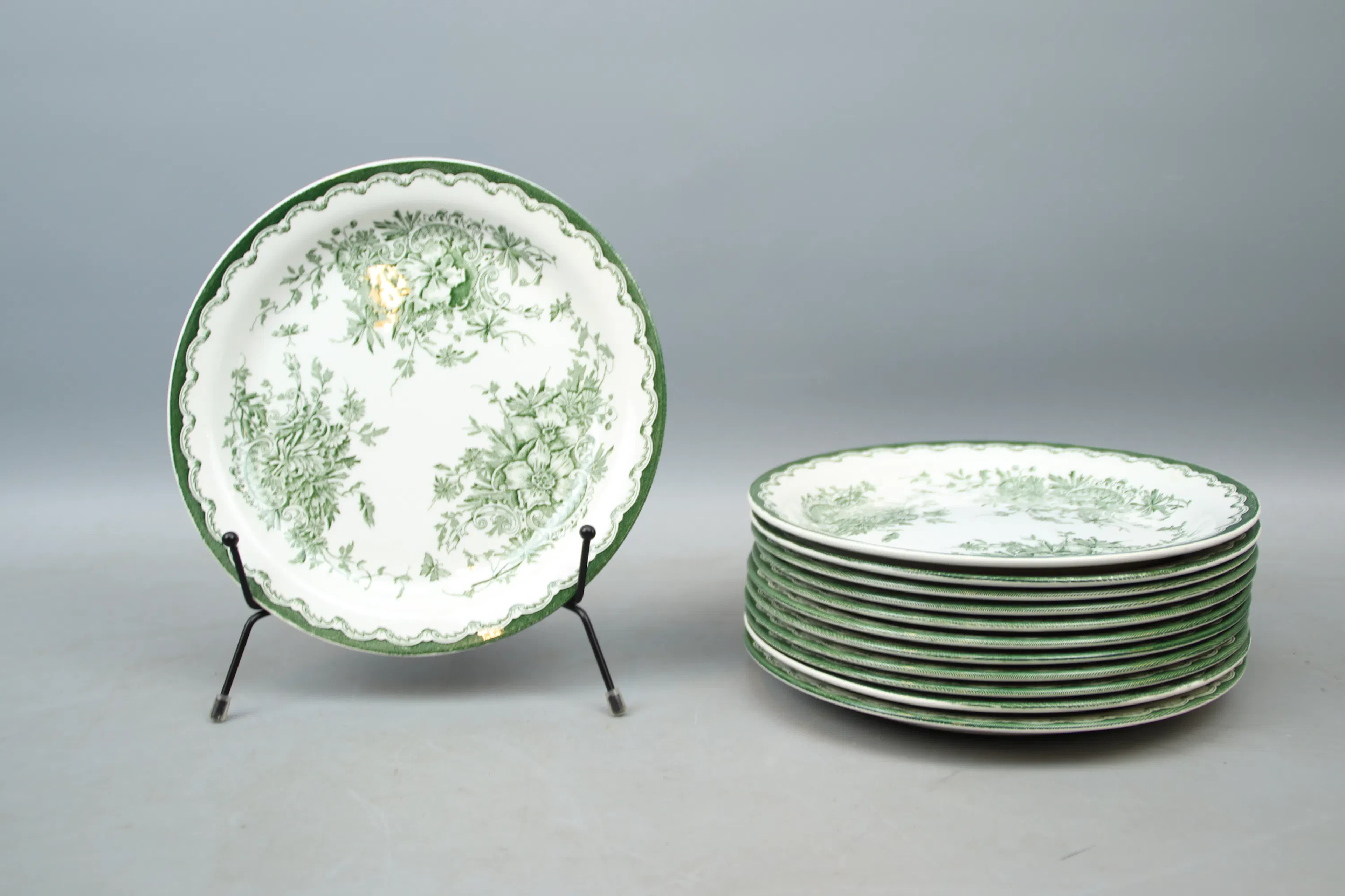Planchas, 13 piezas, porcelana, Green Anna, Rörstrand.