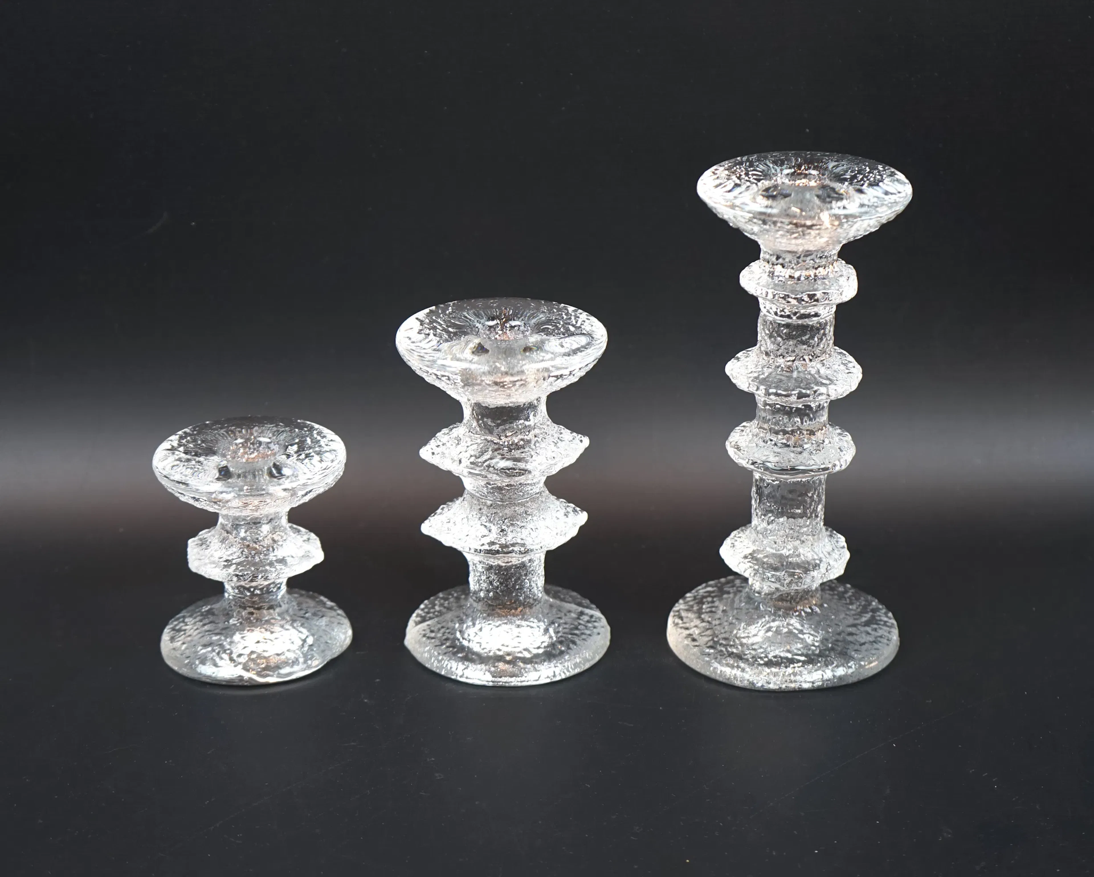 Timo Sarpaneva, a glass candlestick, 3, ''Festivo'', Iittala, mon