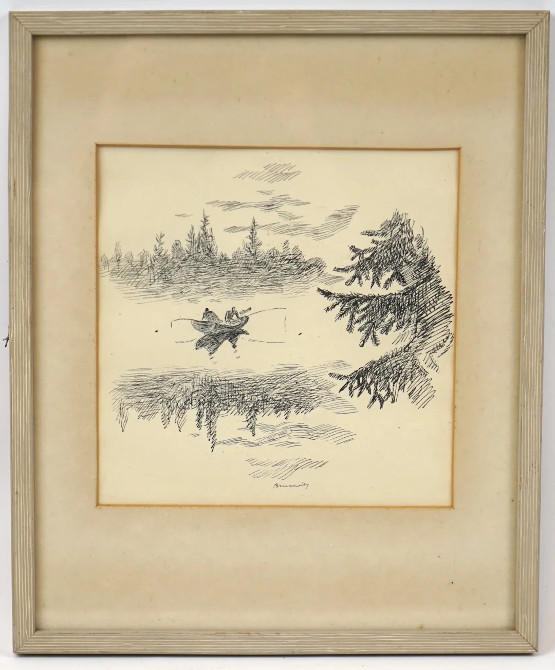 Gunnar Brusewitz, ink, signed.