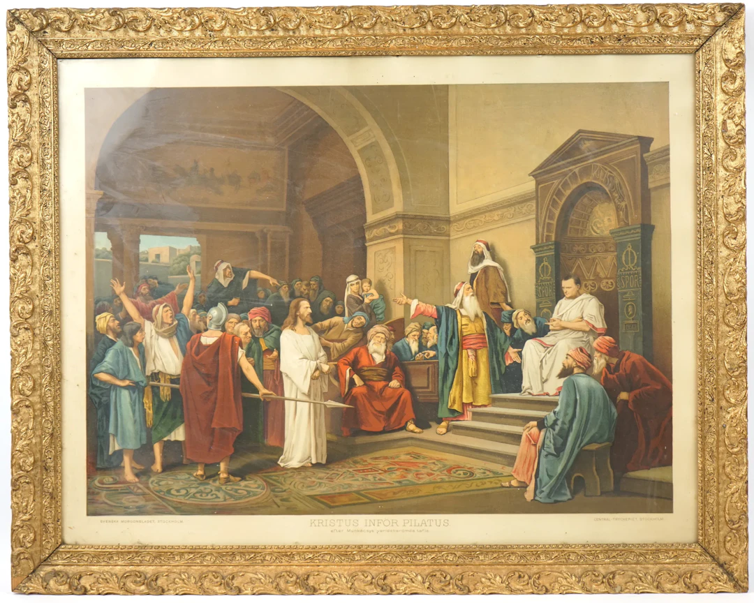 Print, ''Christ before Pilate'', Central-Tryckeriet, Stockholm.