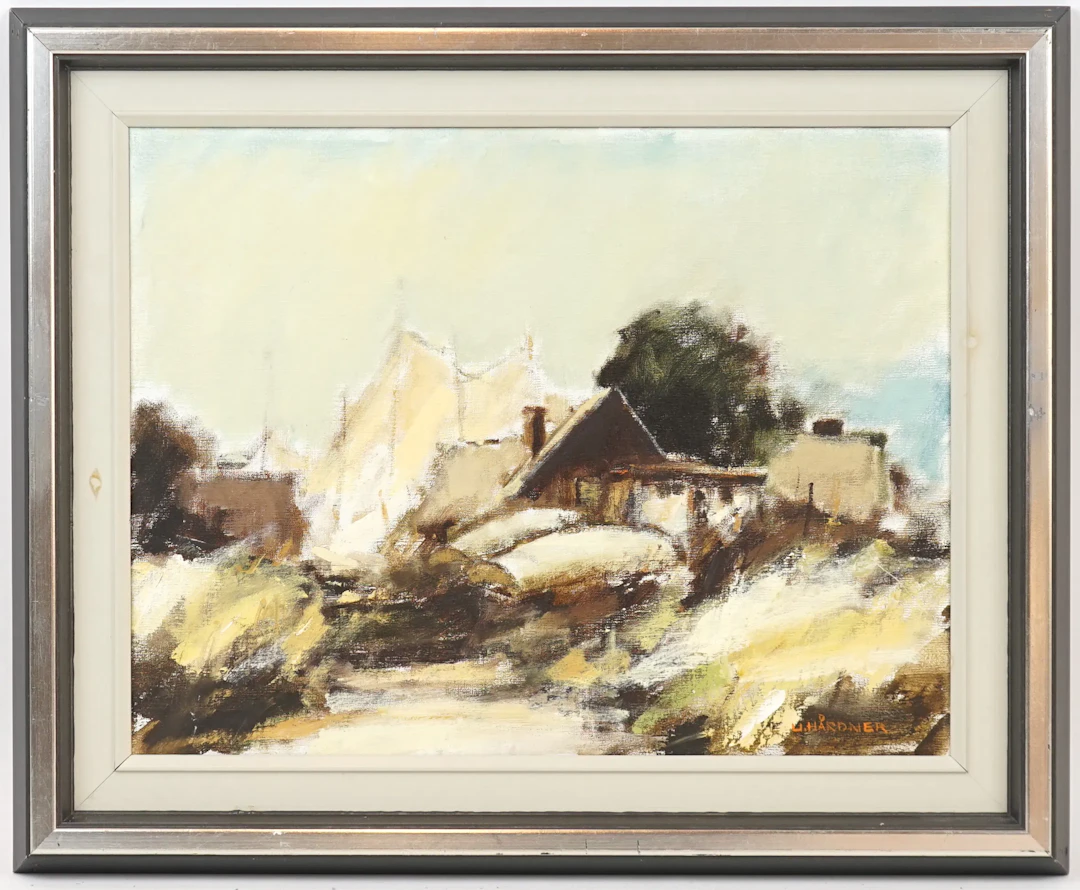 Ulf Hårdner, huile sur toile, signé.