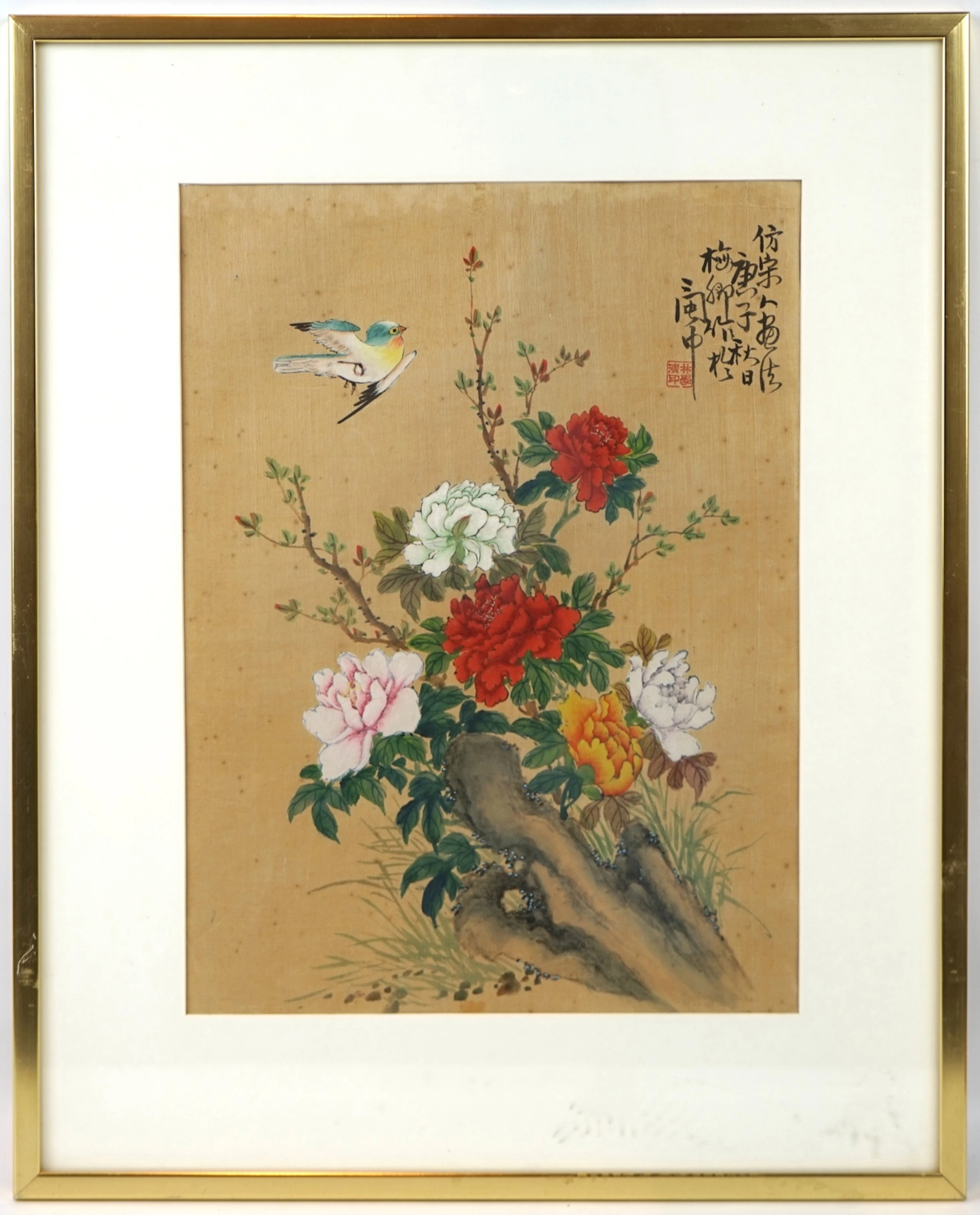 Pintura de seda, China.