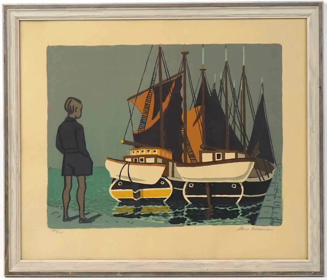Lars Norrman, litografía 189/310, firmada.