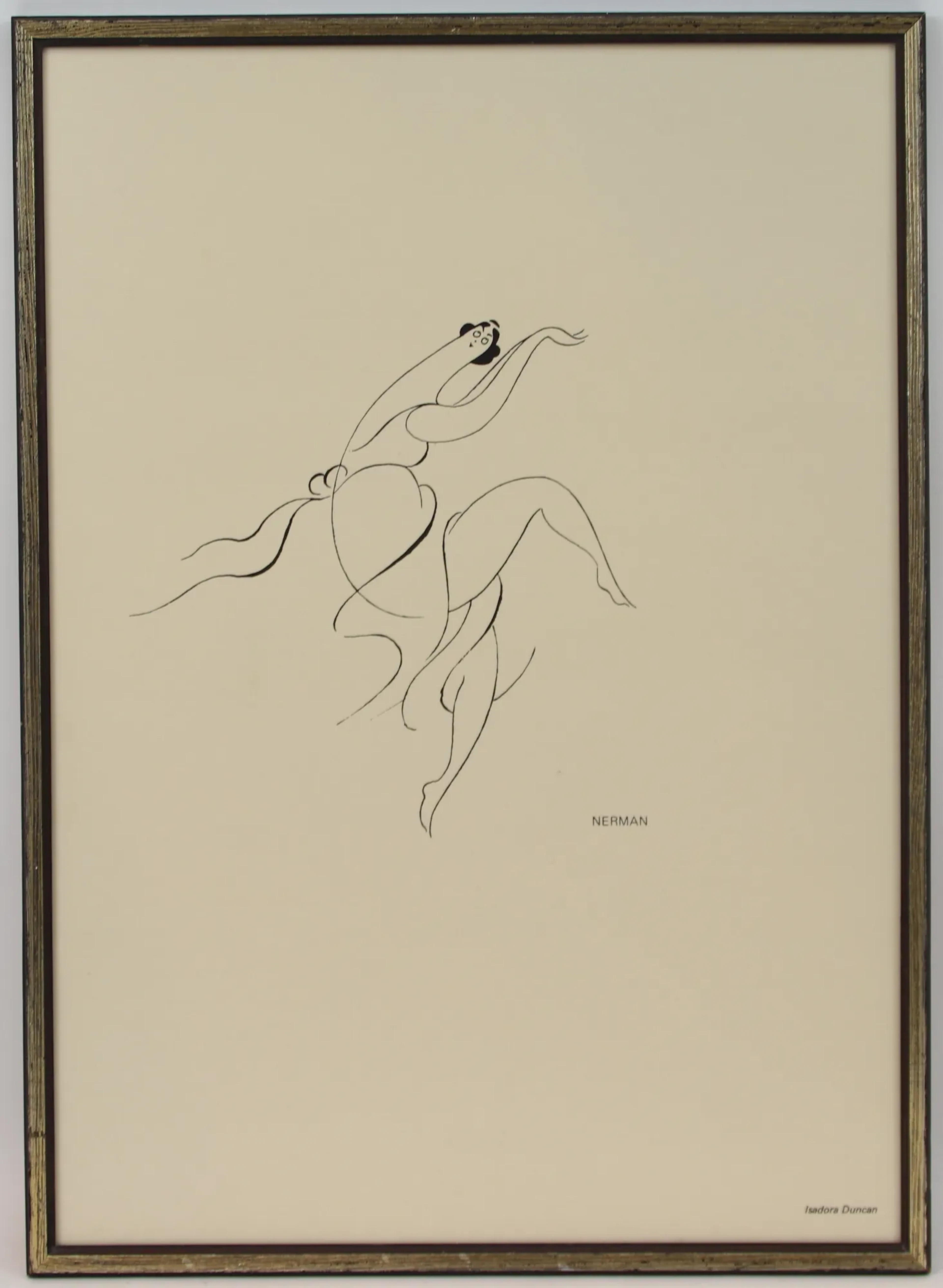 Einar Nerman, "Isadora Duncan", litografia.