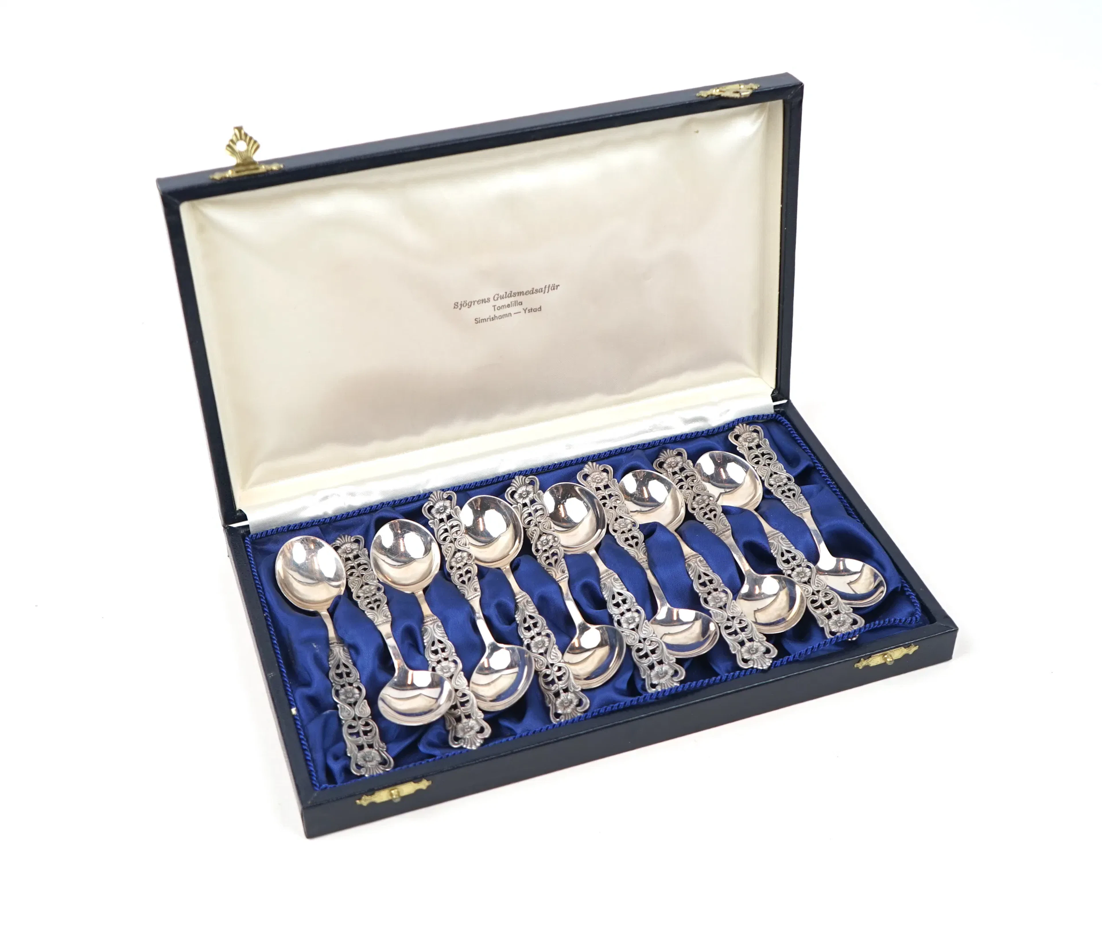 Cucharillas de café, ''Florentina'', plata.