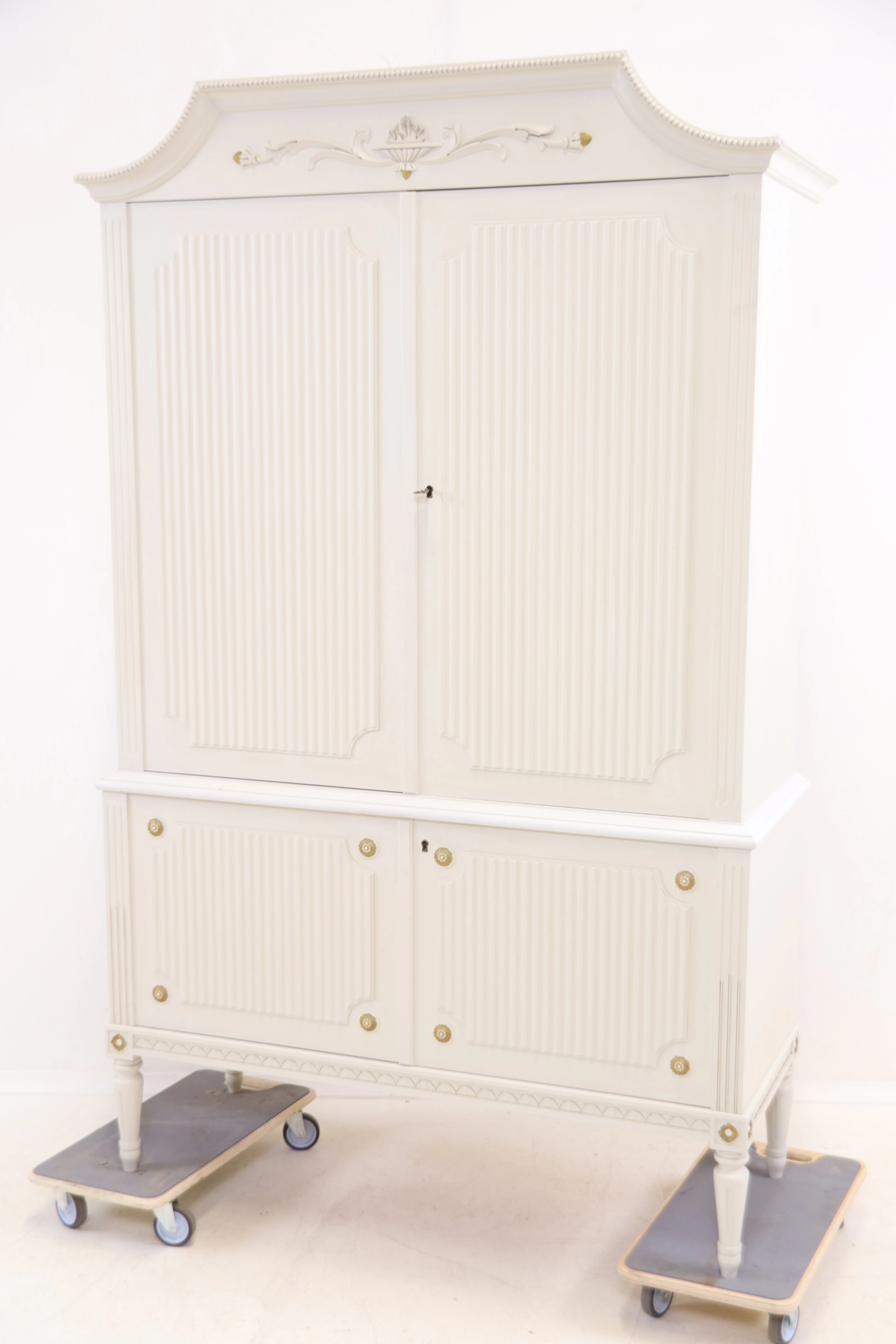 Armadietto, 2 pezzi, legno, stile gustaviano.