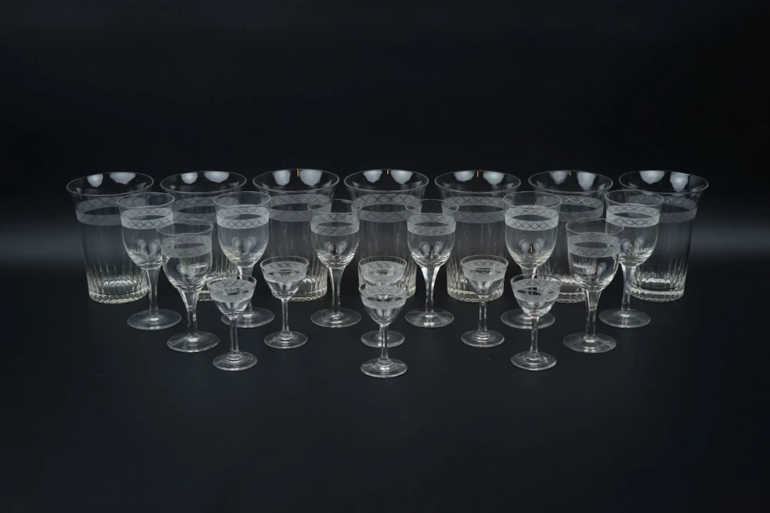 Glassware pieces, 21 pcs, Solliden.