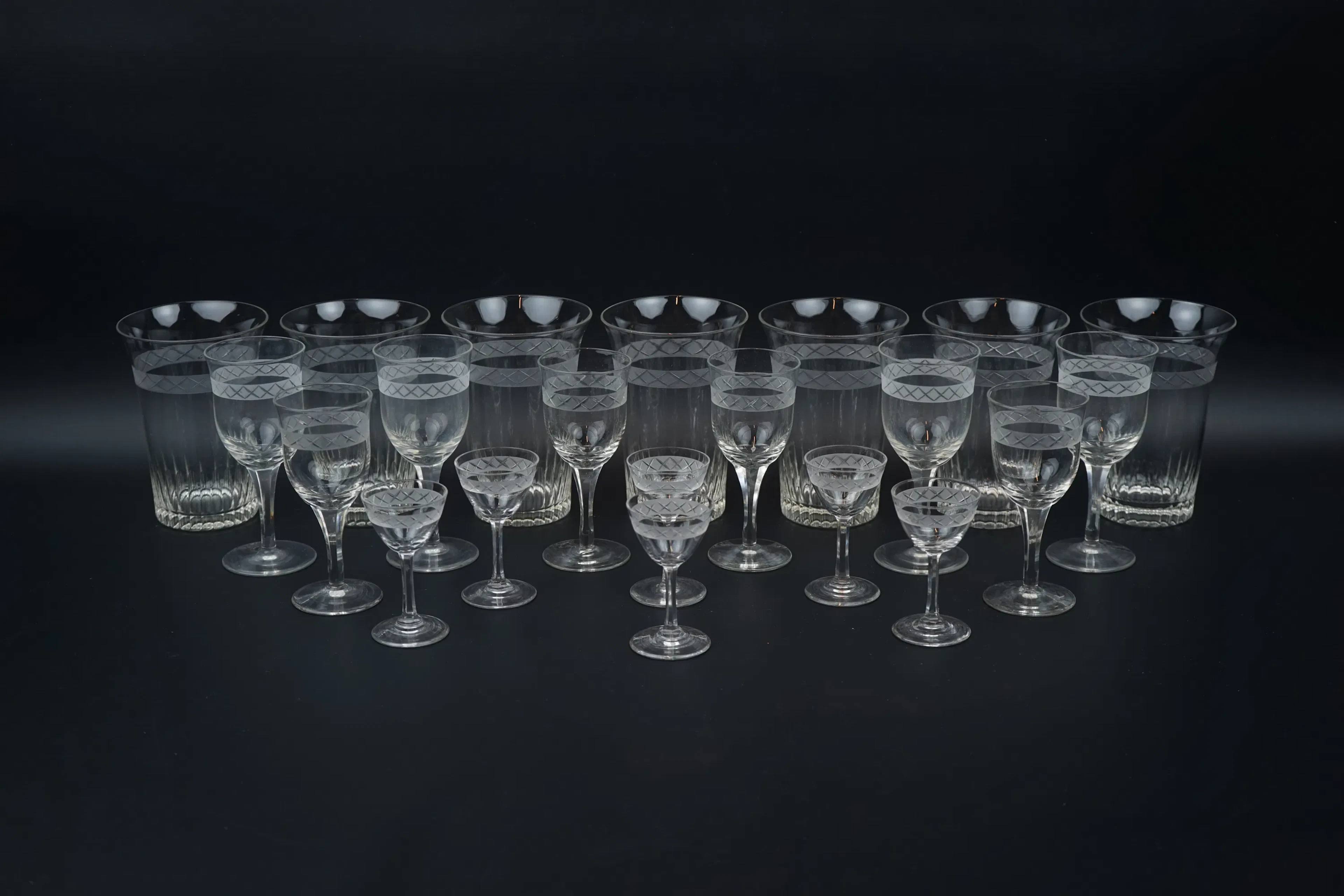Glassware pieces, 21 pcs, Solliden.