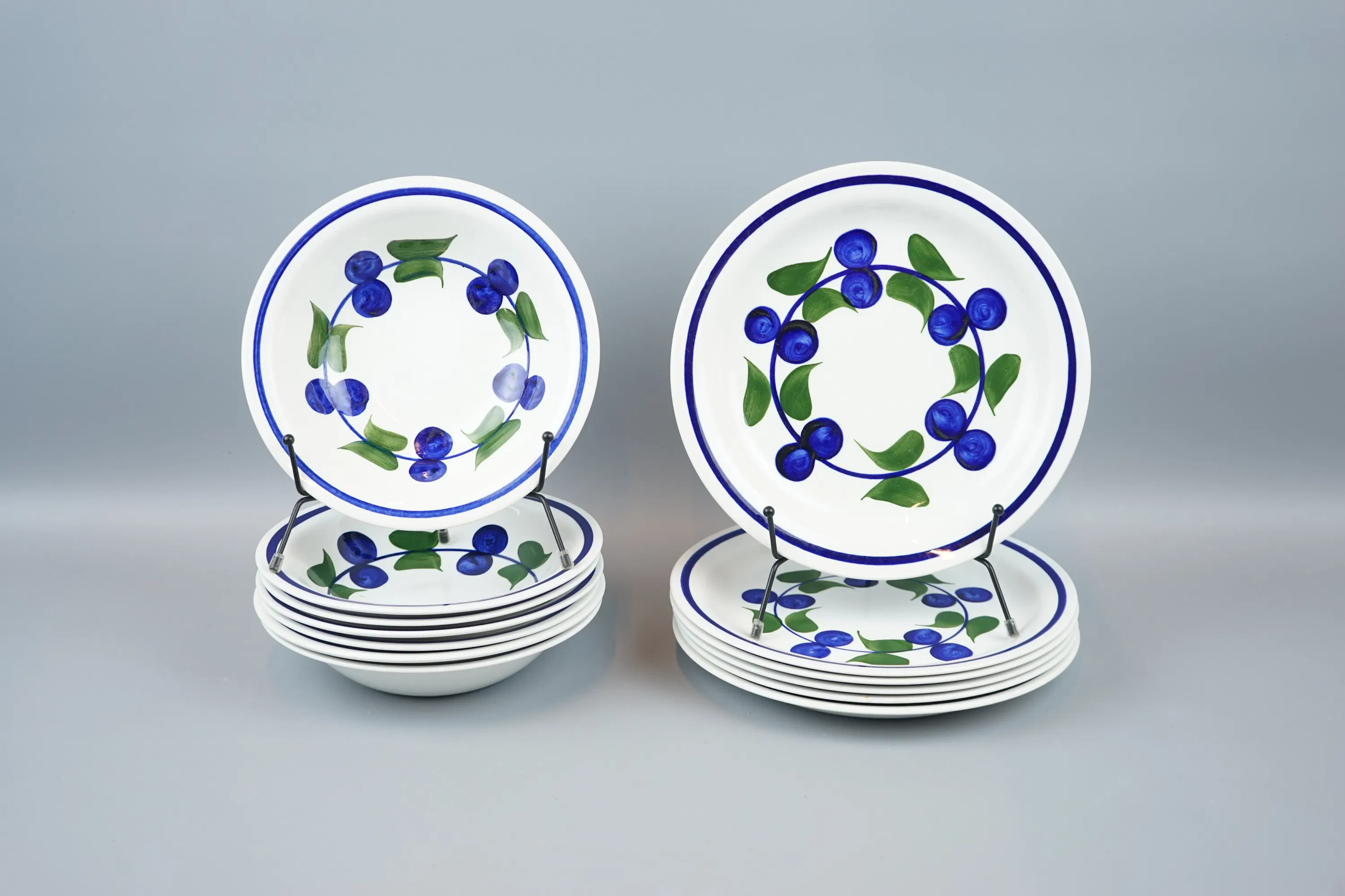 Platos y cuencos, 6+7 piezas, porcelana, "Irene", Rörstrand.