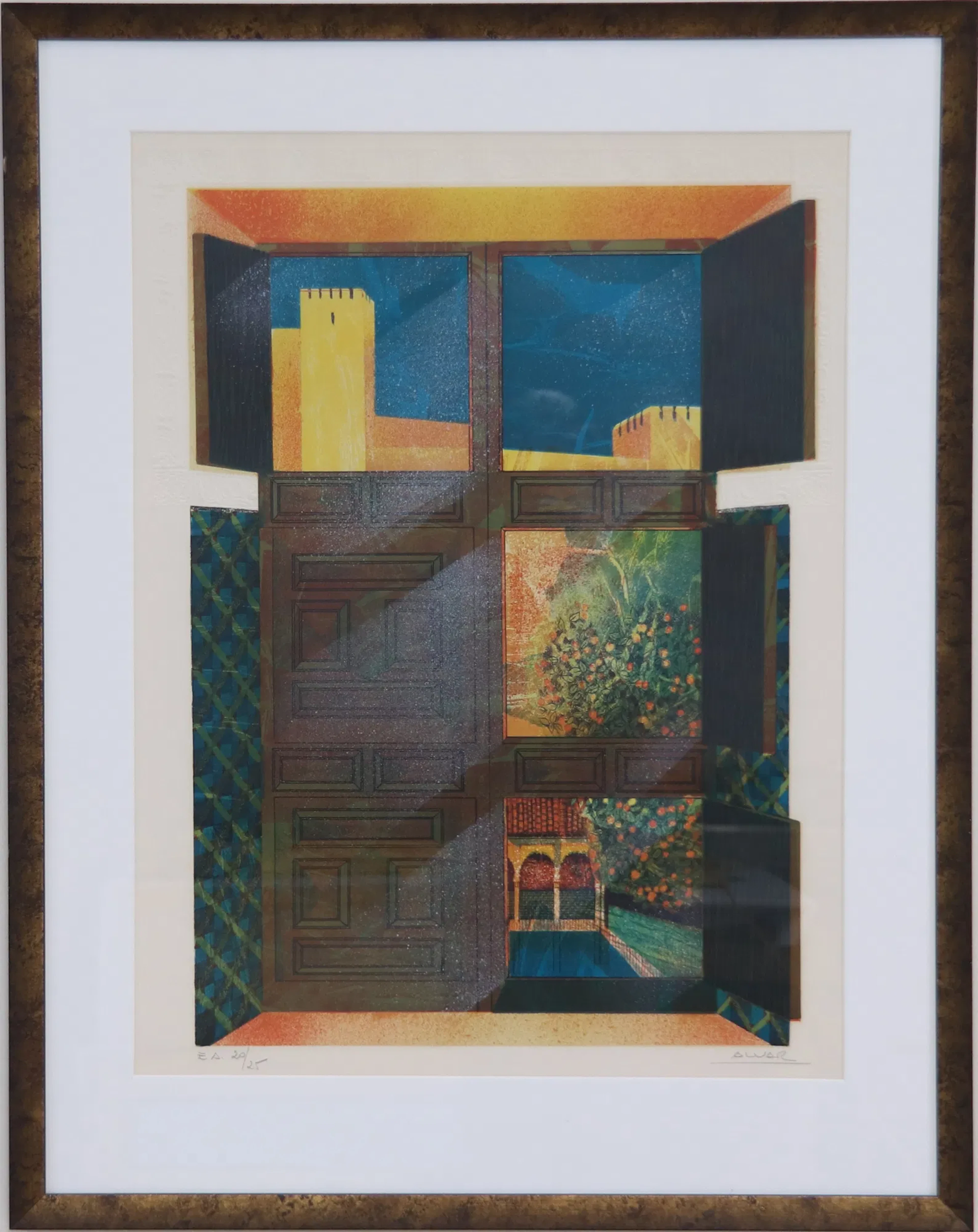 Alvar Sunol, lithograph EA 20/25, signed.