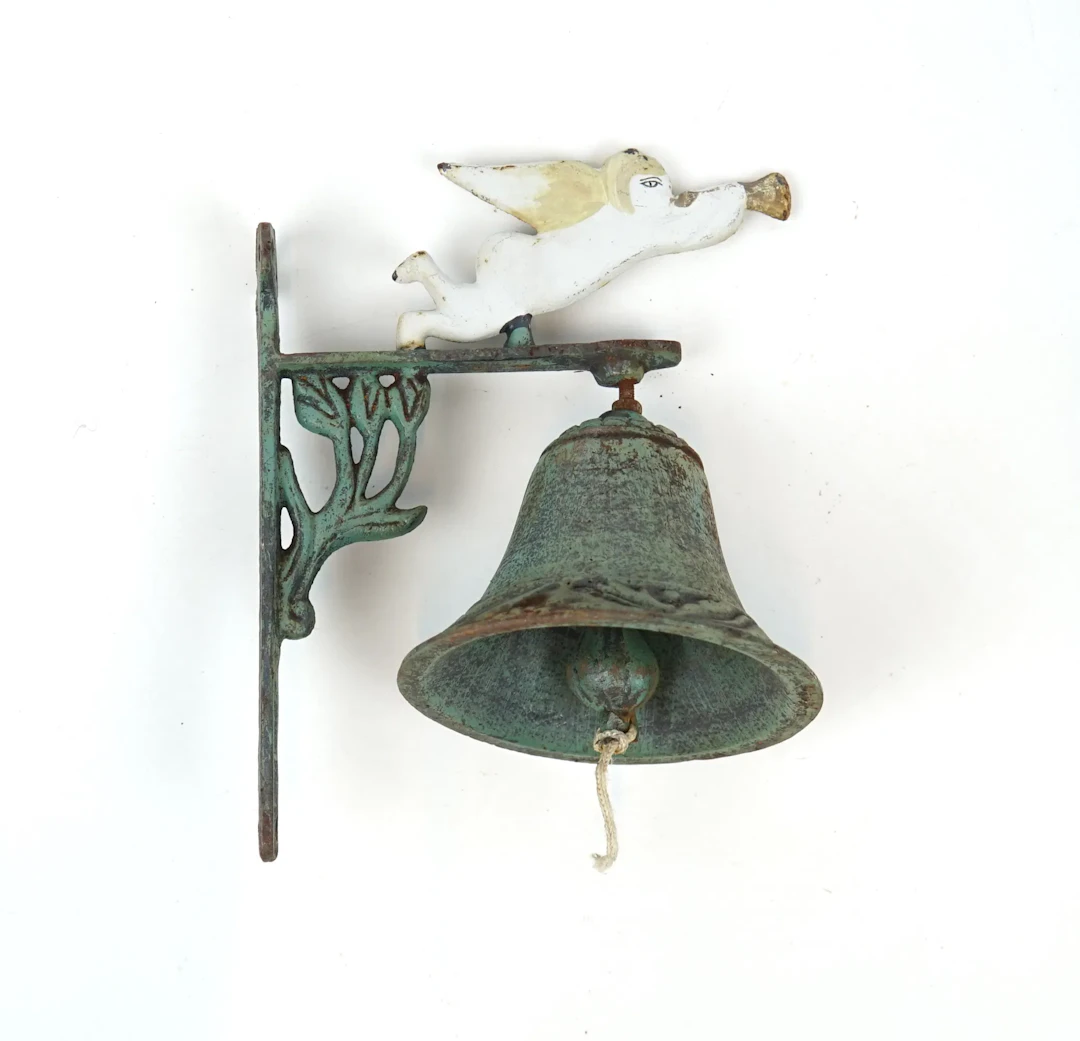 Clock for wall hanging, metal.