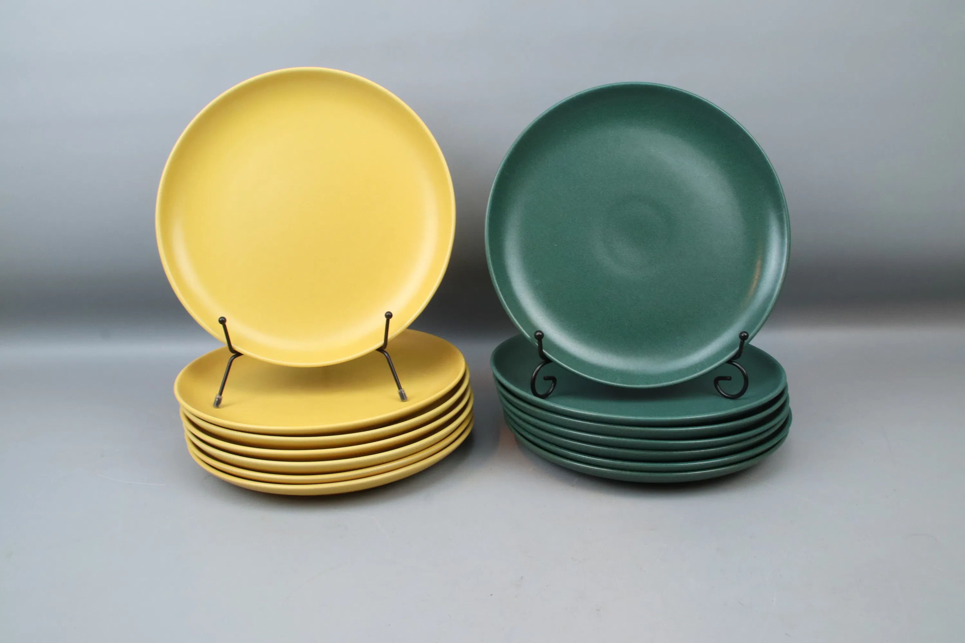 Dinner plates, 14 pcs, stoneware, Höganäs.