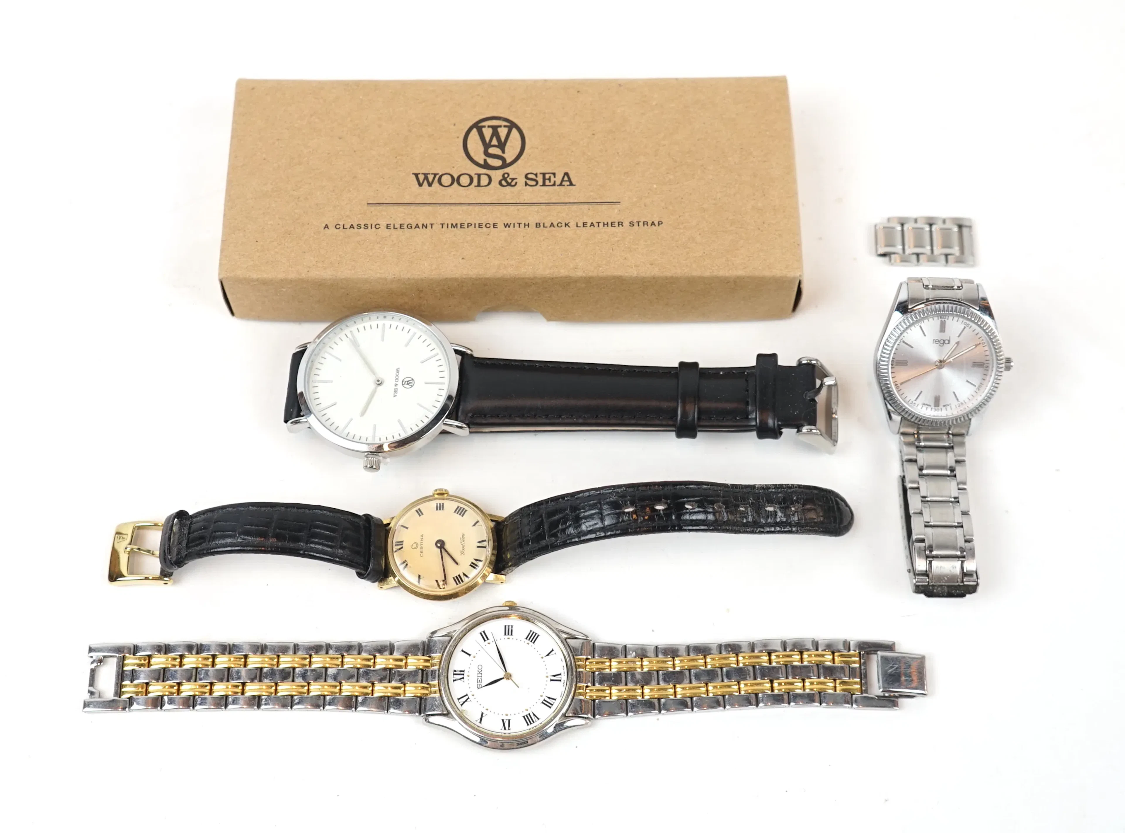 Relojes de pulsera, 4 piezas, incluyendo Certina.