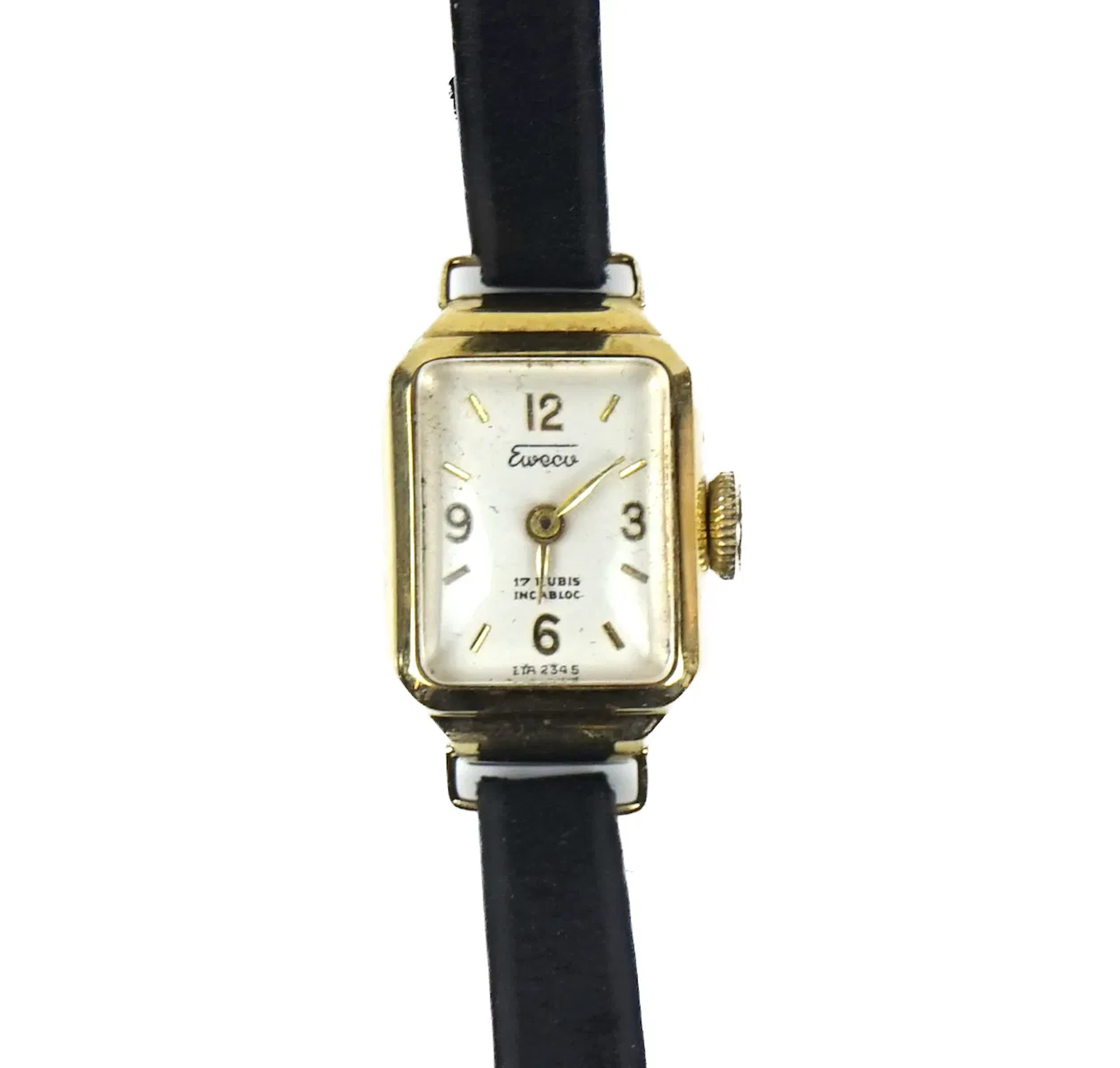 Orologio da polso, donna, Eweco, oro 14 K, 17 rubini, incabloc.